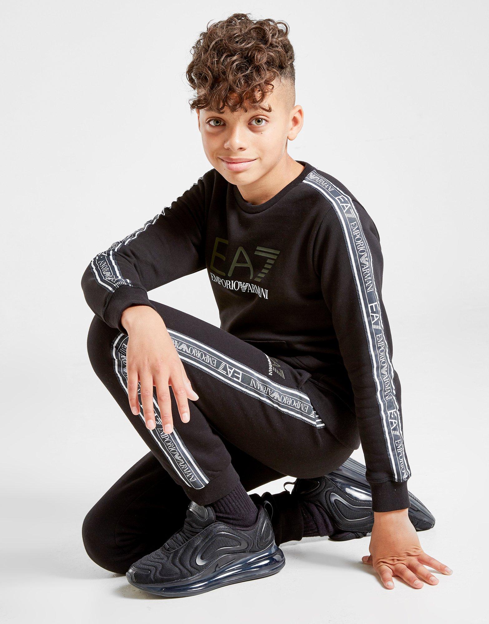 ea7 tape crew sweatshirt