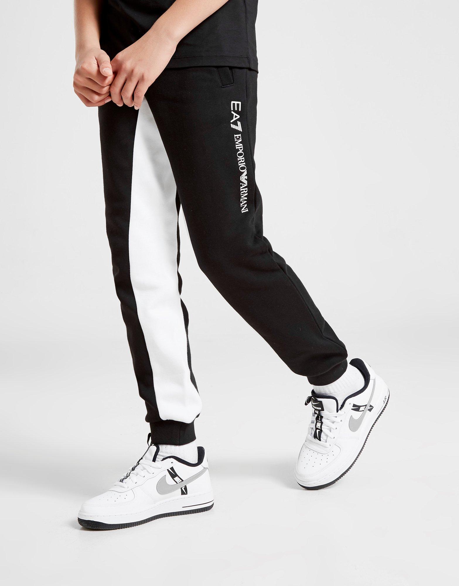 ea7 white joggers