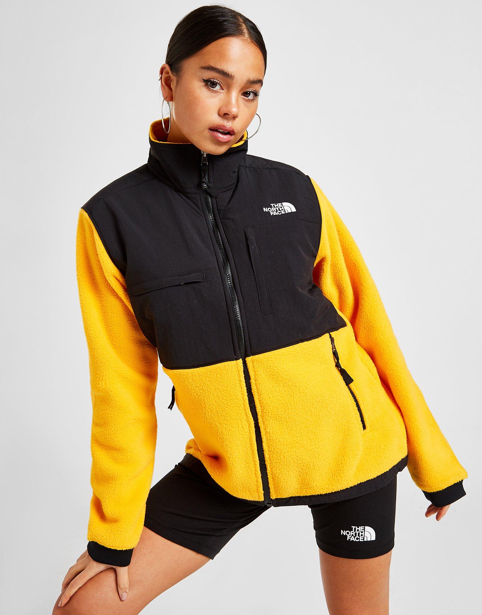 yellow north face fleece