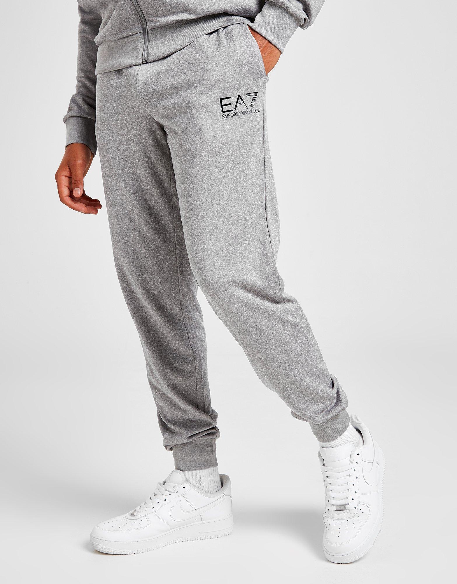 grey armani tracksuit