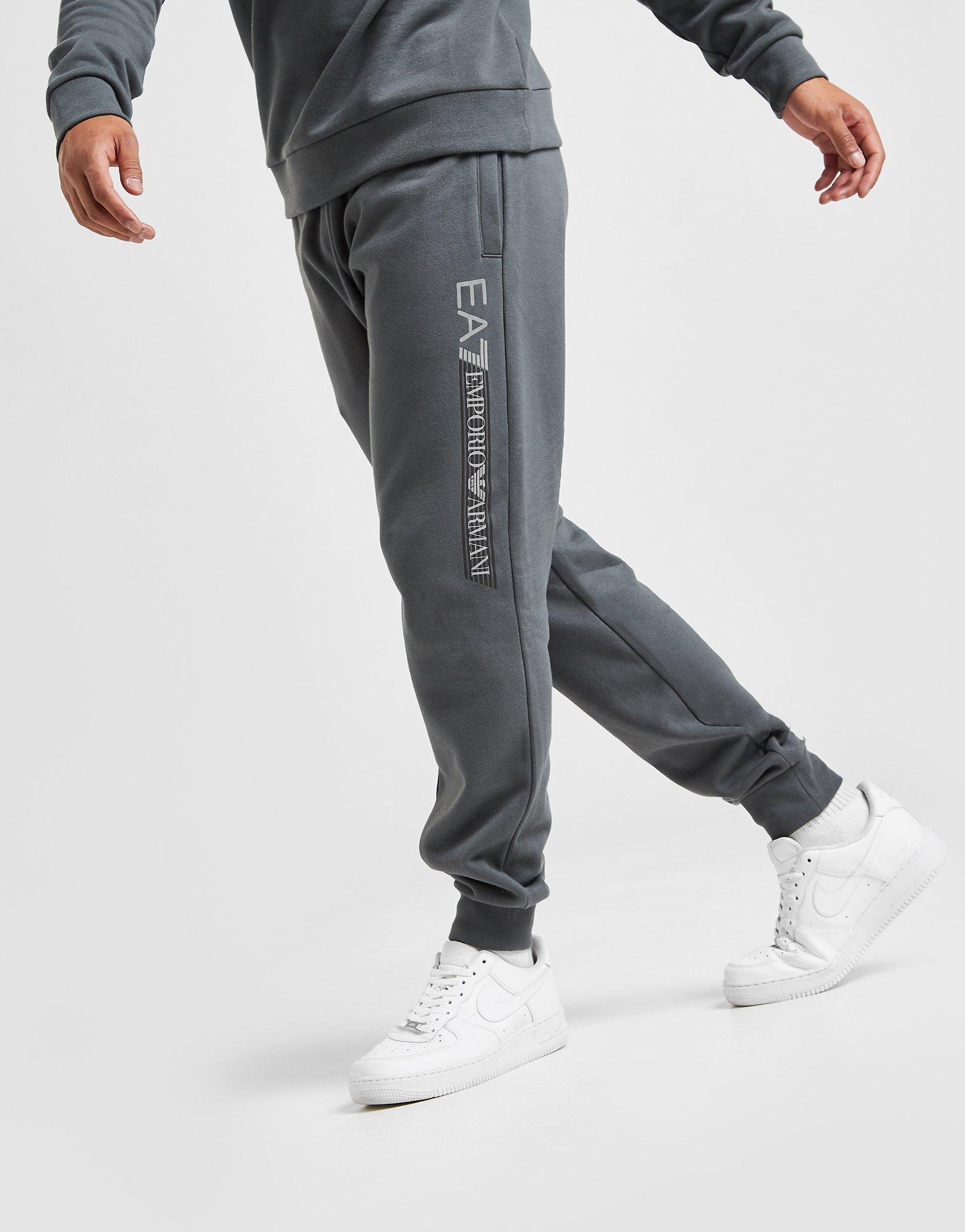mens grey armani joggers