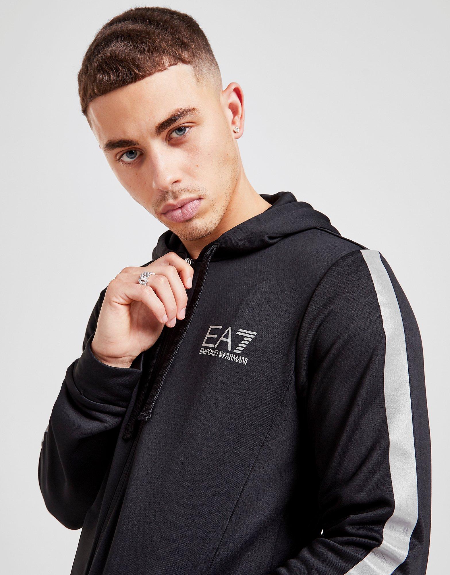 ea7 zipped hoodie