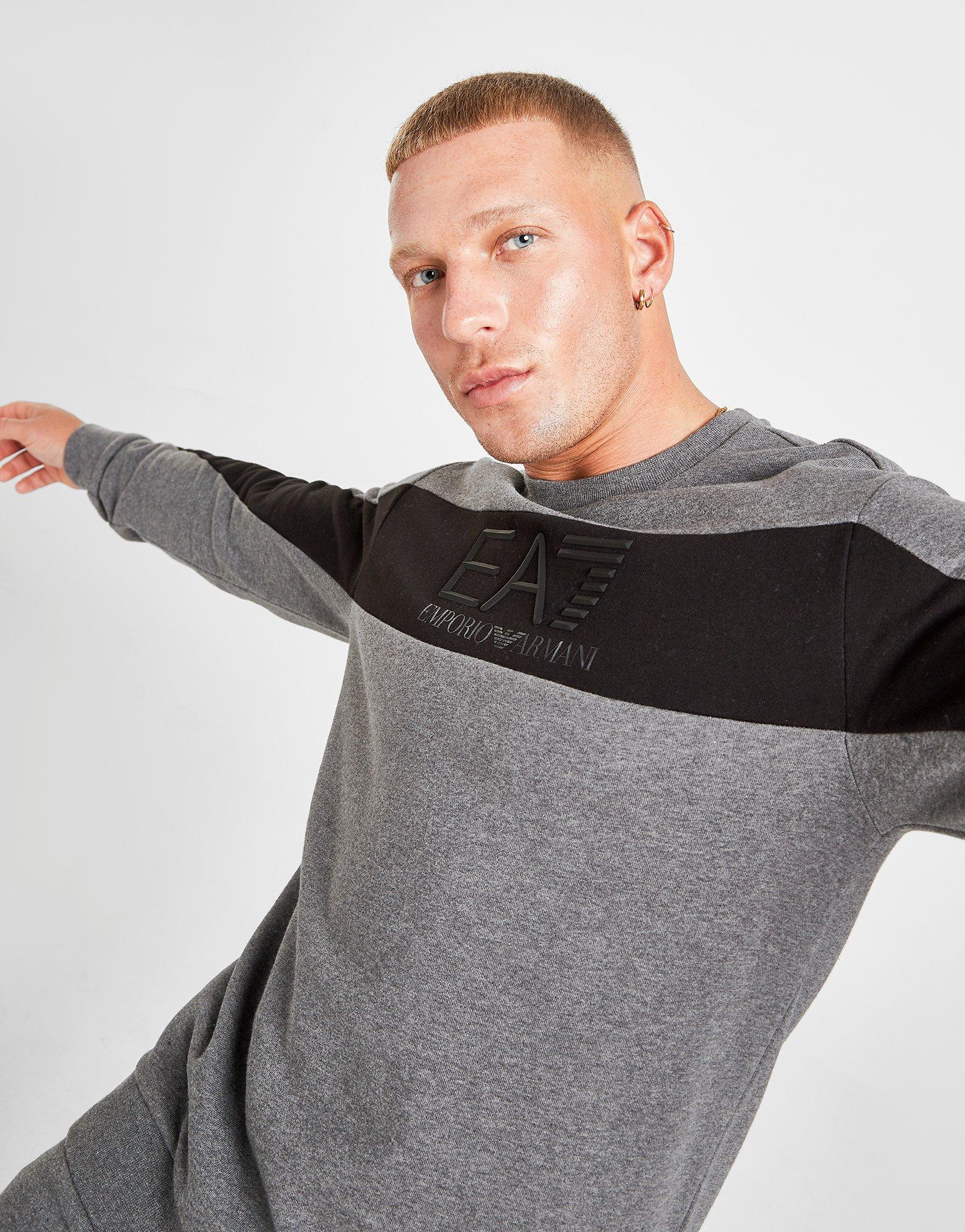 emporio armani block colour sweatshirt