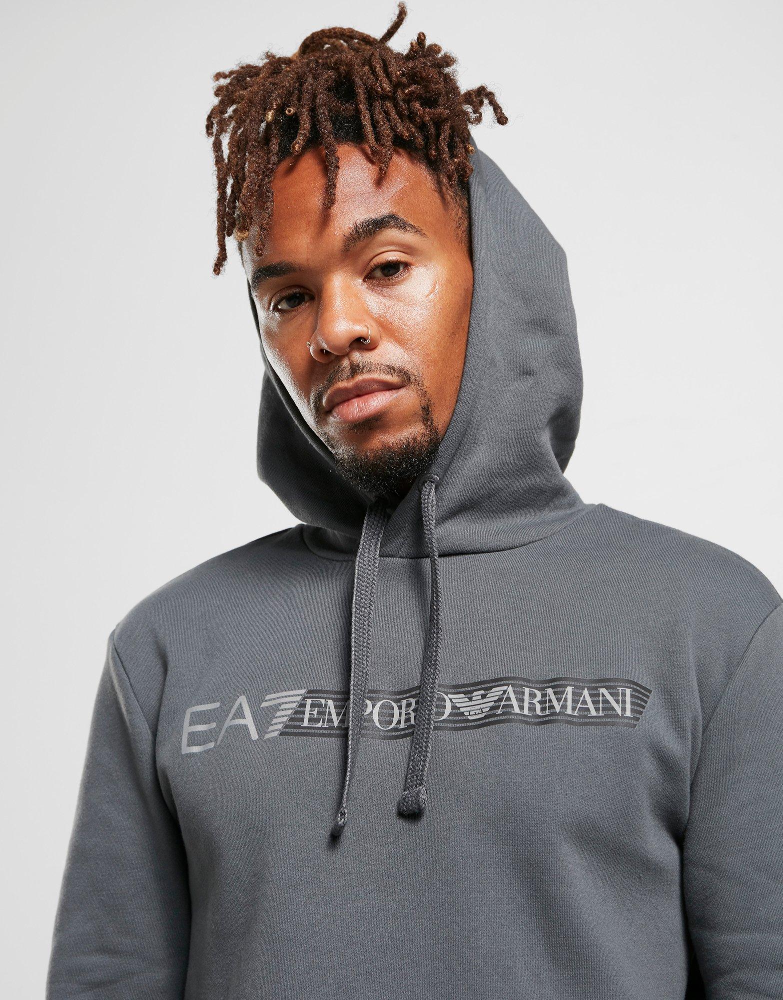 armani logo hoodie