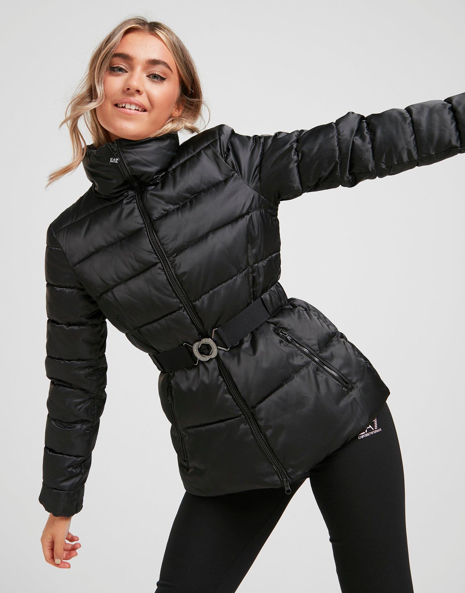 ea7 emporio armani quilted jacket black