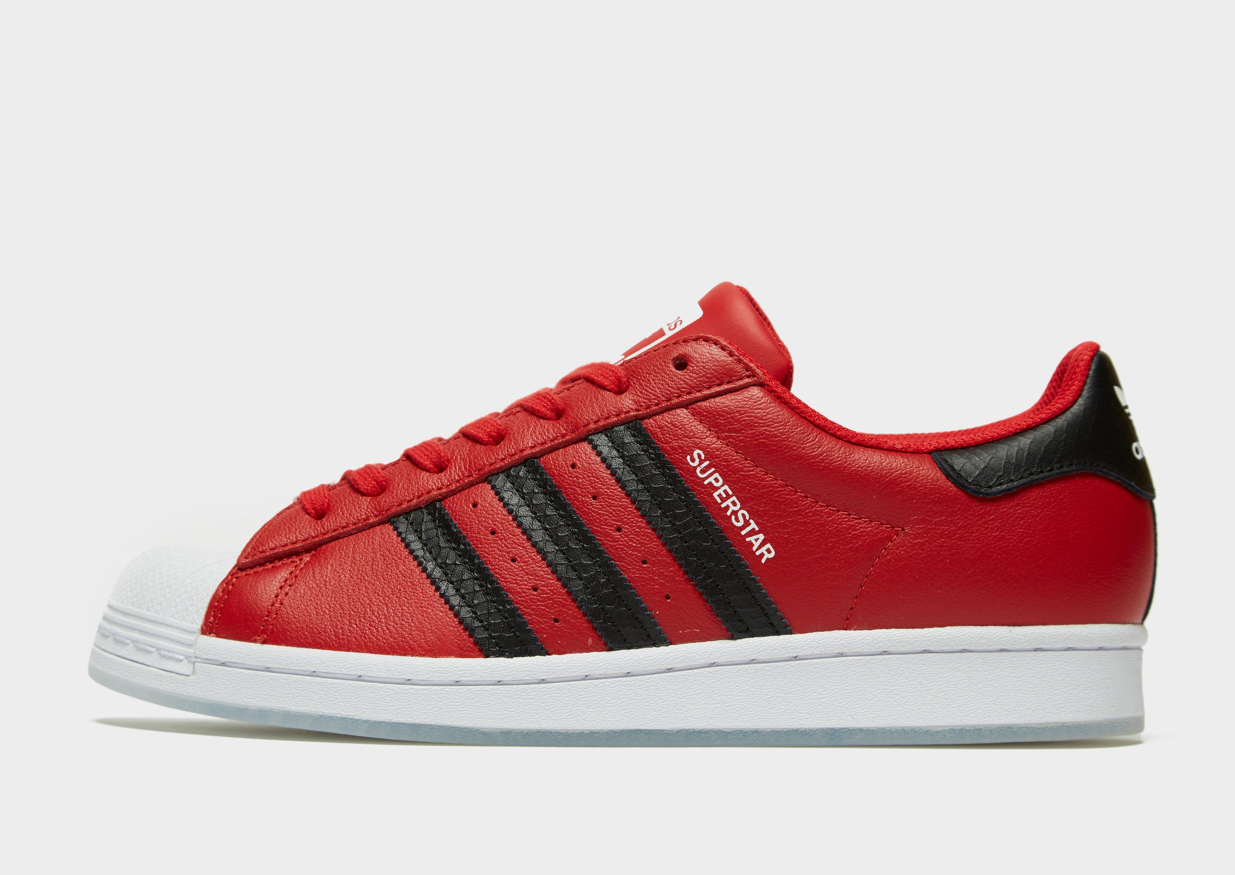 chaussure superstar rouge