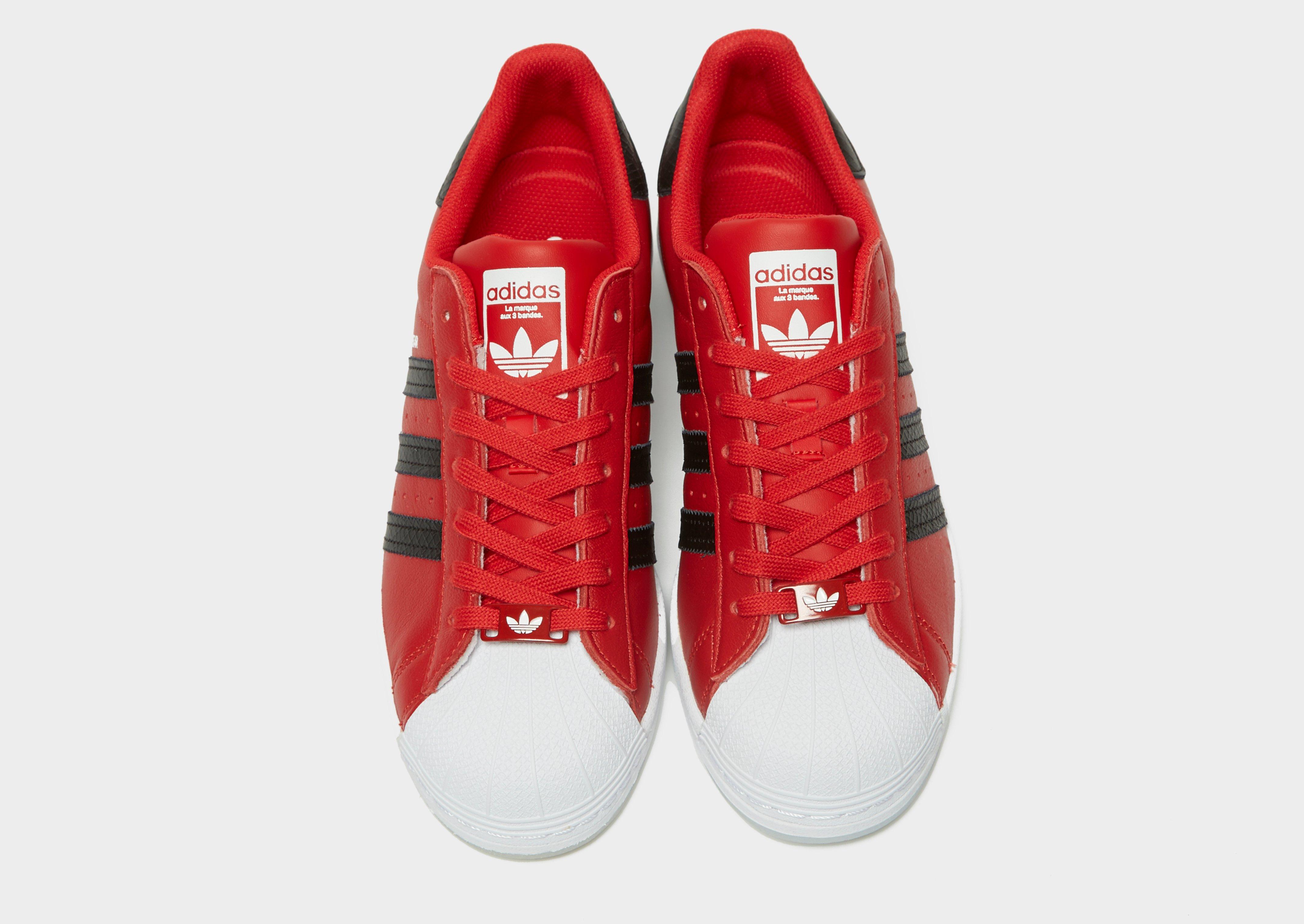 superstar slip on homme rouge