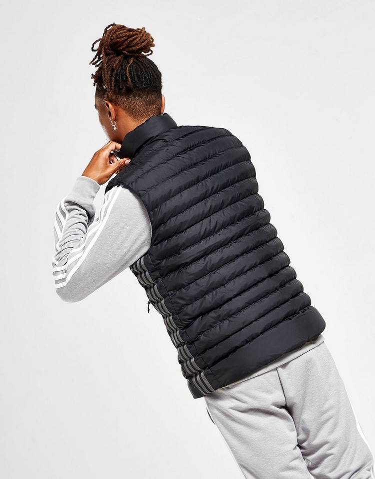 adidas black gilet