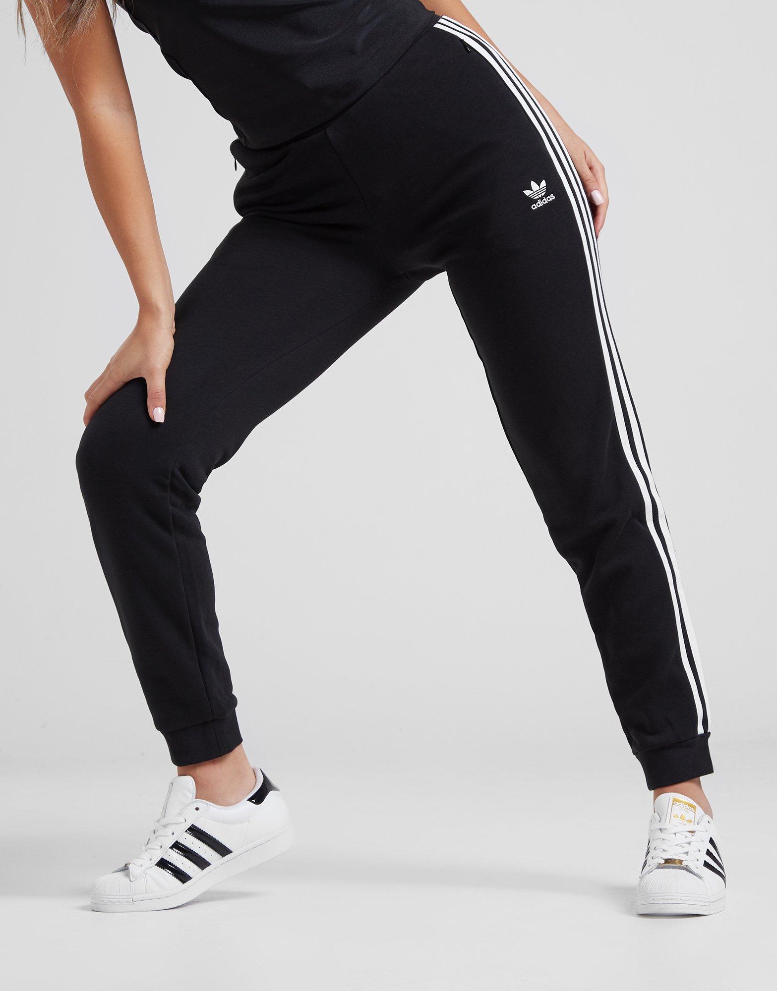 womens adidas three stripe joggers