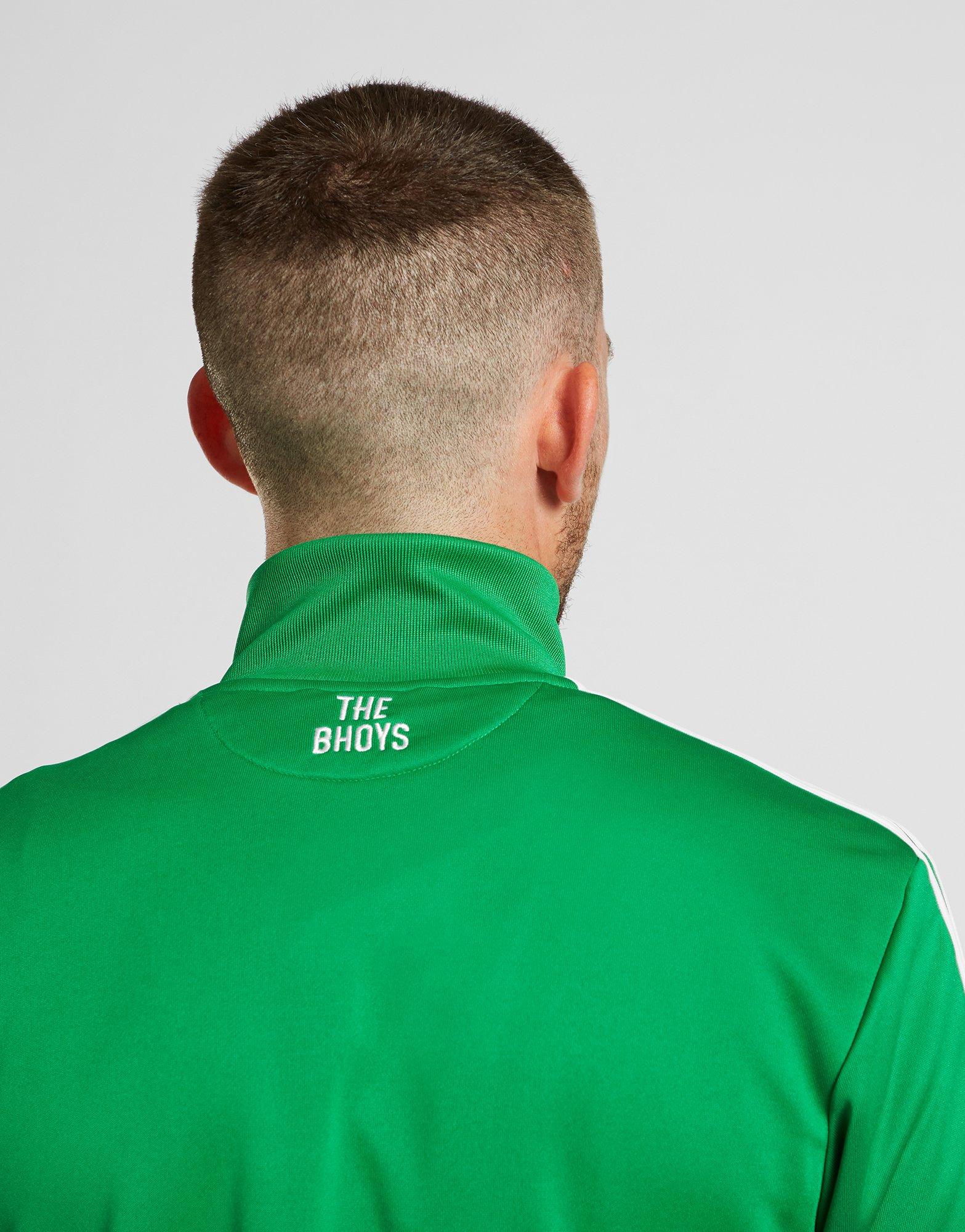 green adidas tracksuit top