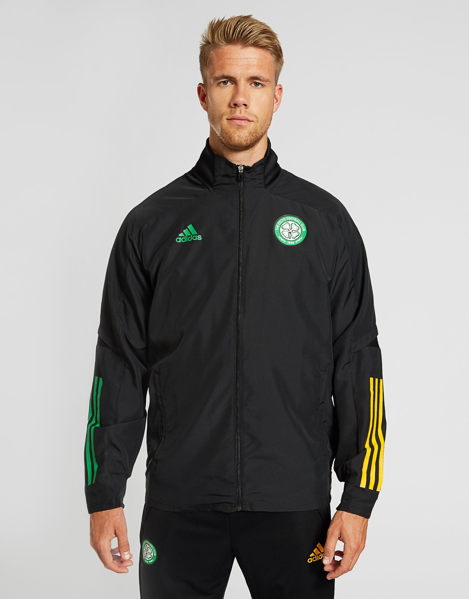 Black adidas Celtic FC Presentation Jacket JD Sports