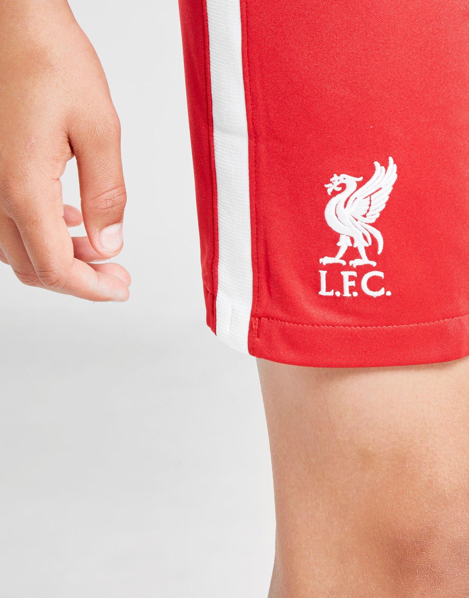 liverpool home shorts junior