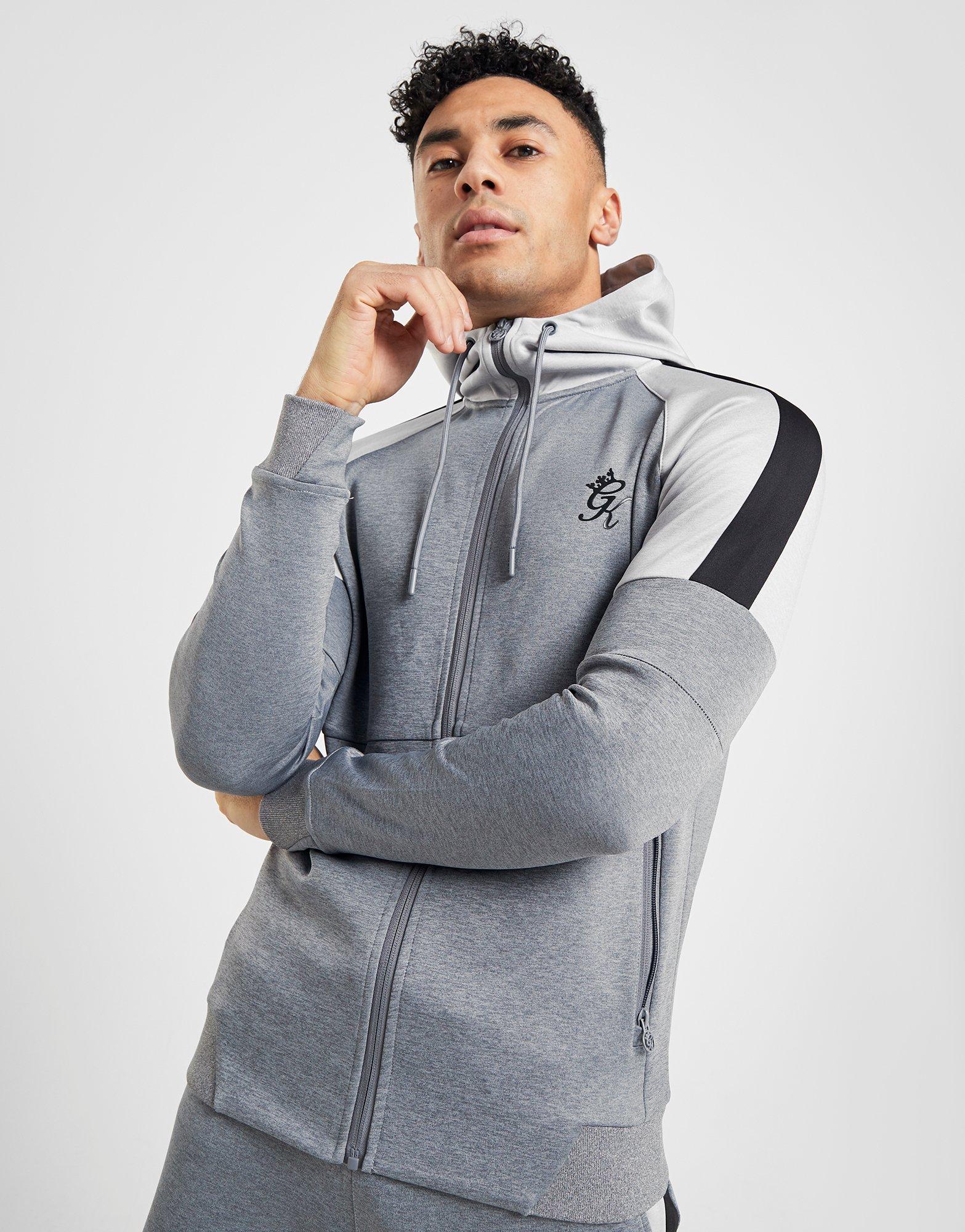 gym king tracksuit grey