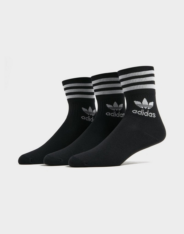 adidas Originals 3-Pack Mid-Cut Crew Socks