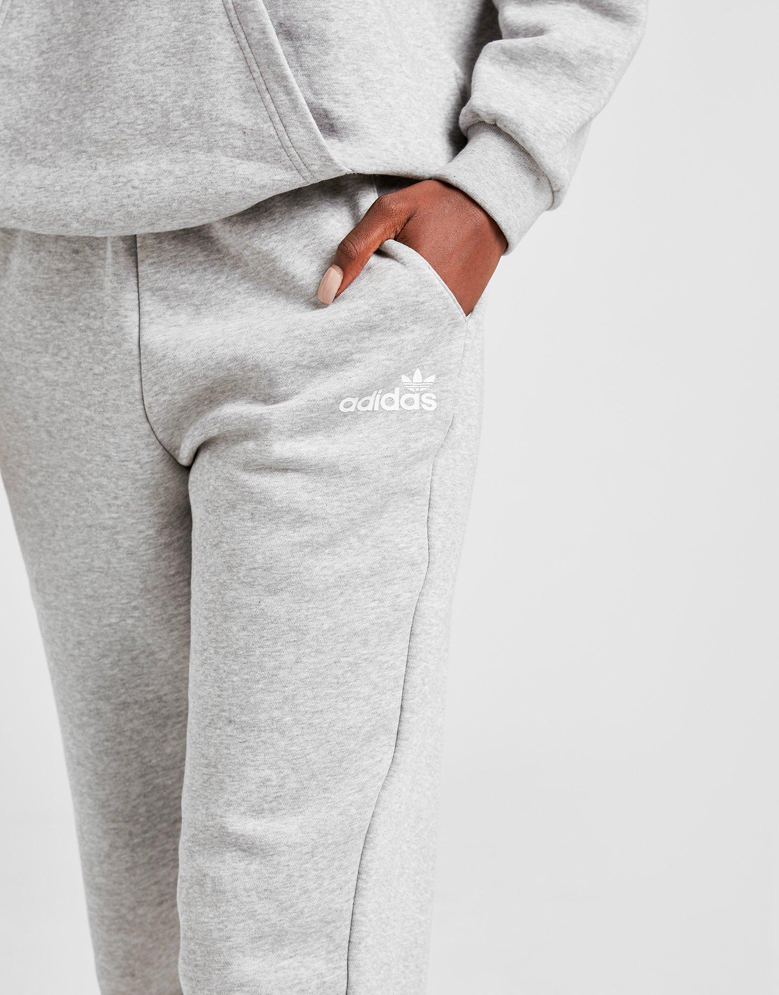 adidas grey fleece joggers