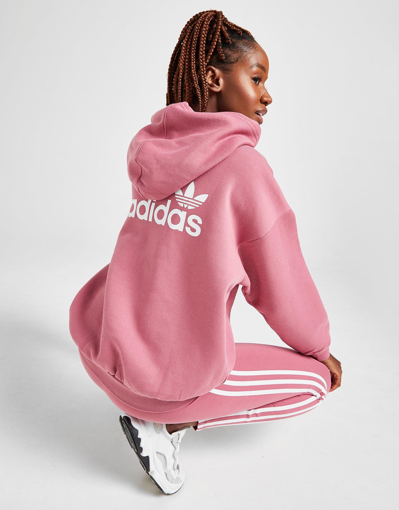 pull adidas femme rose et gris