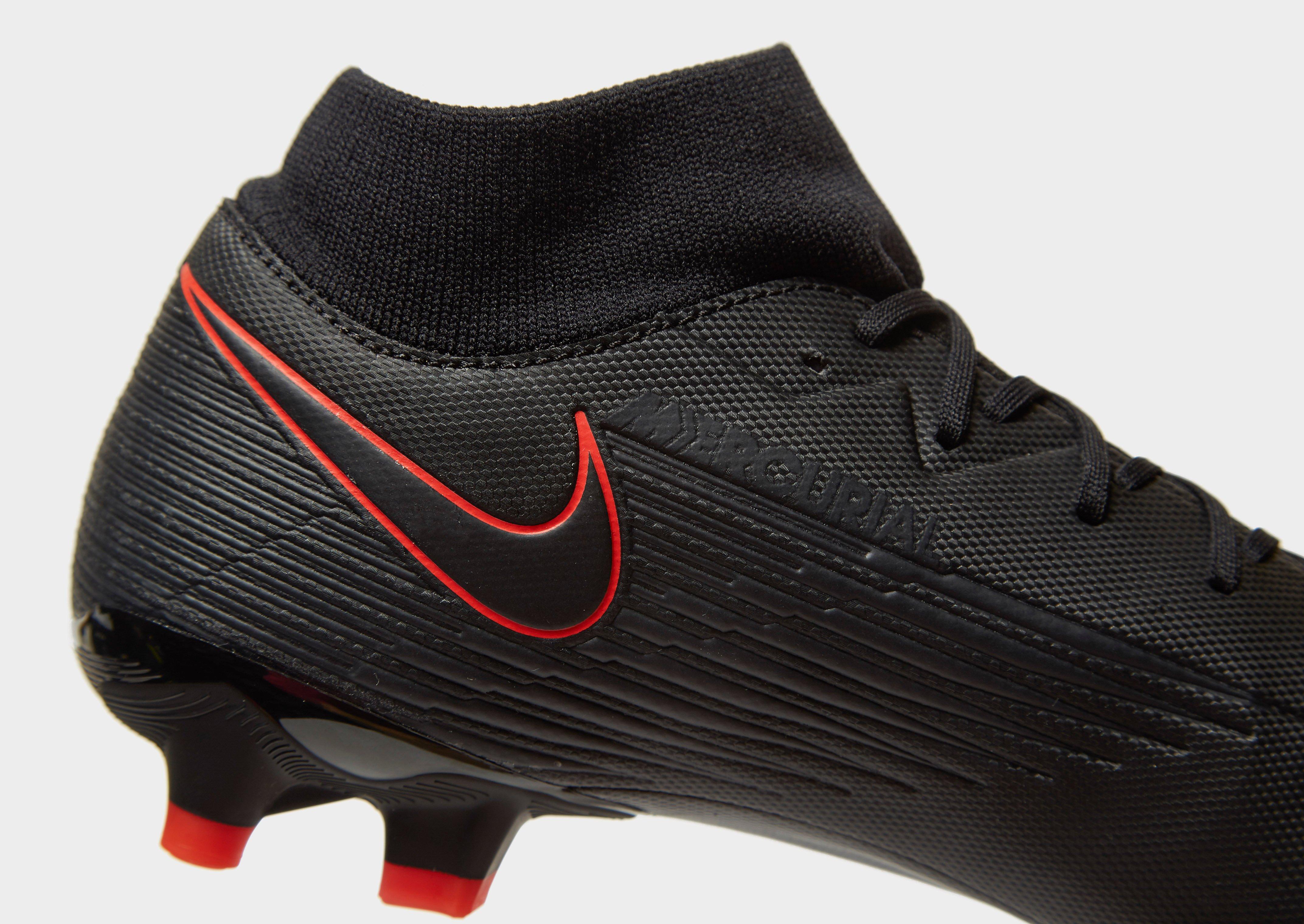 nike black and red boots