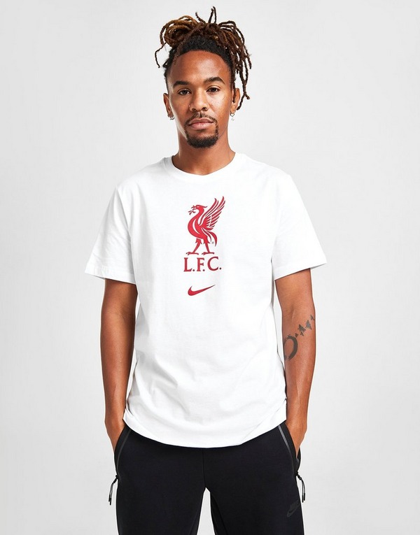 Buy White Nike Liverpool Fc Crest Short Sleeve T Shirt