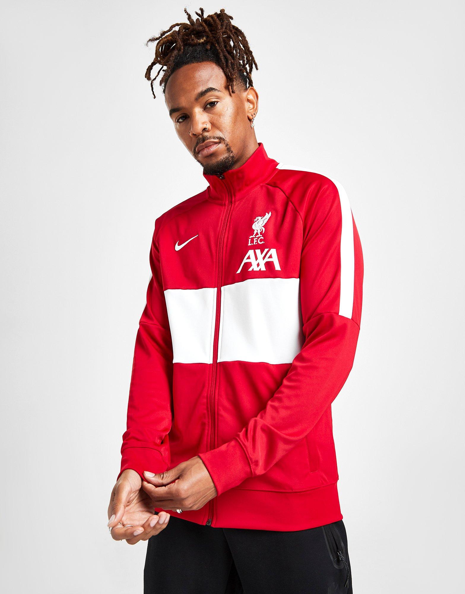 red nike track jacket