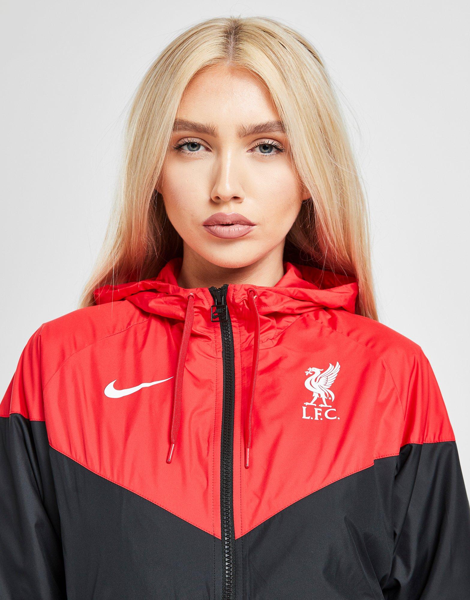 red and black nike windrunner jacket