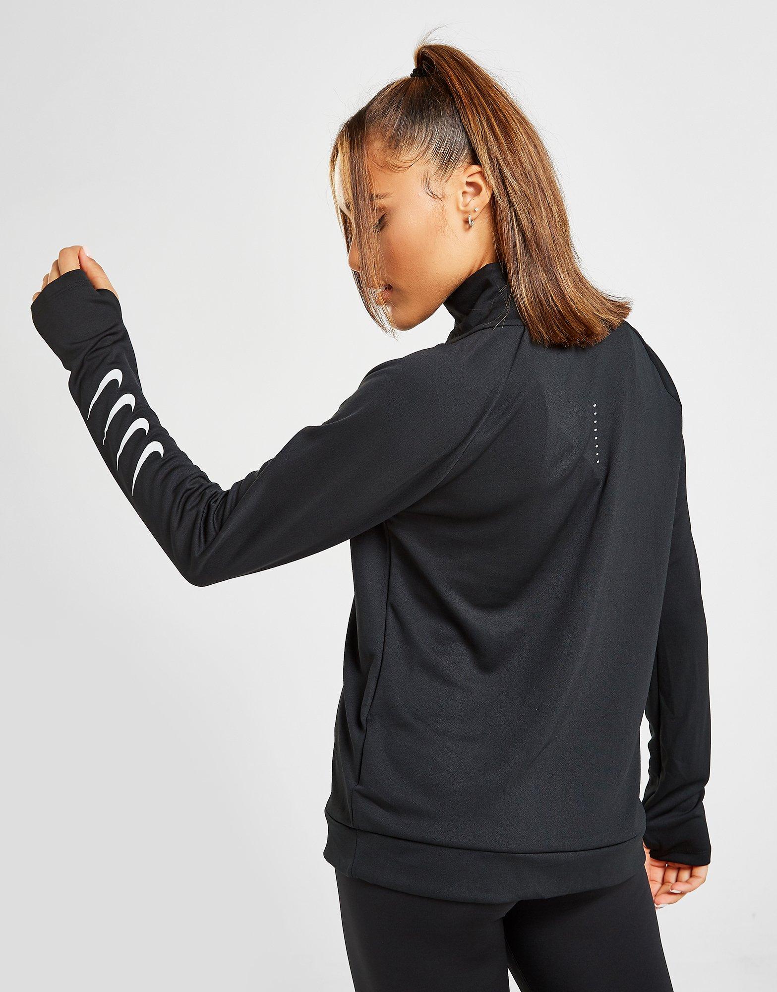 nike running swoosh half zip top