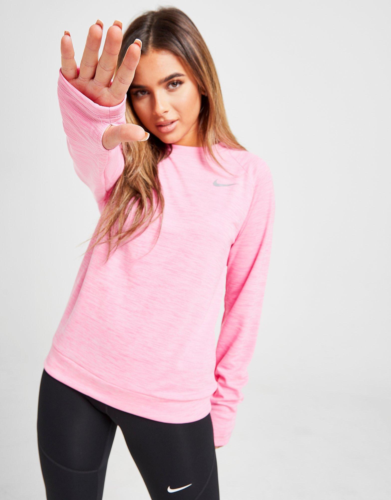 nike running top pink