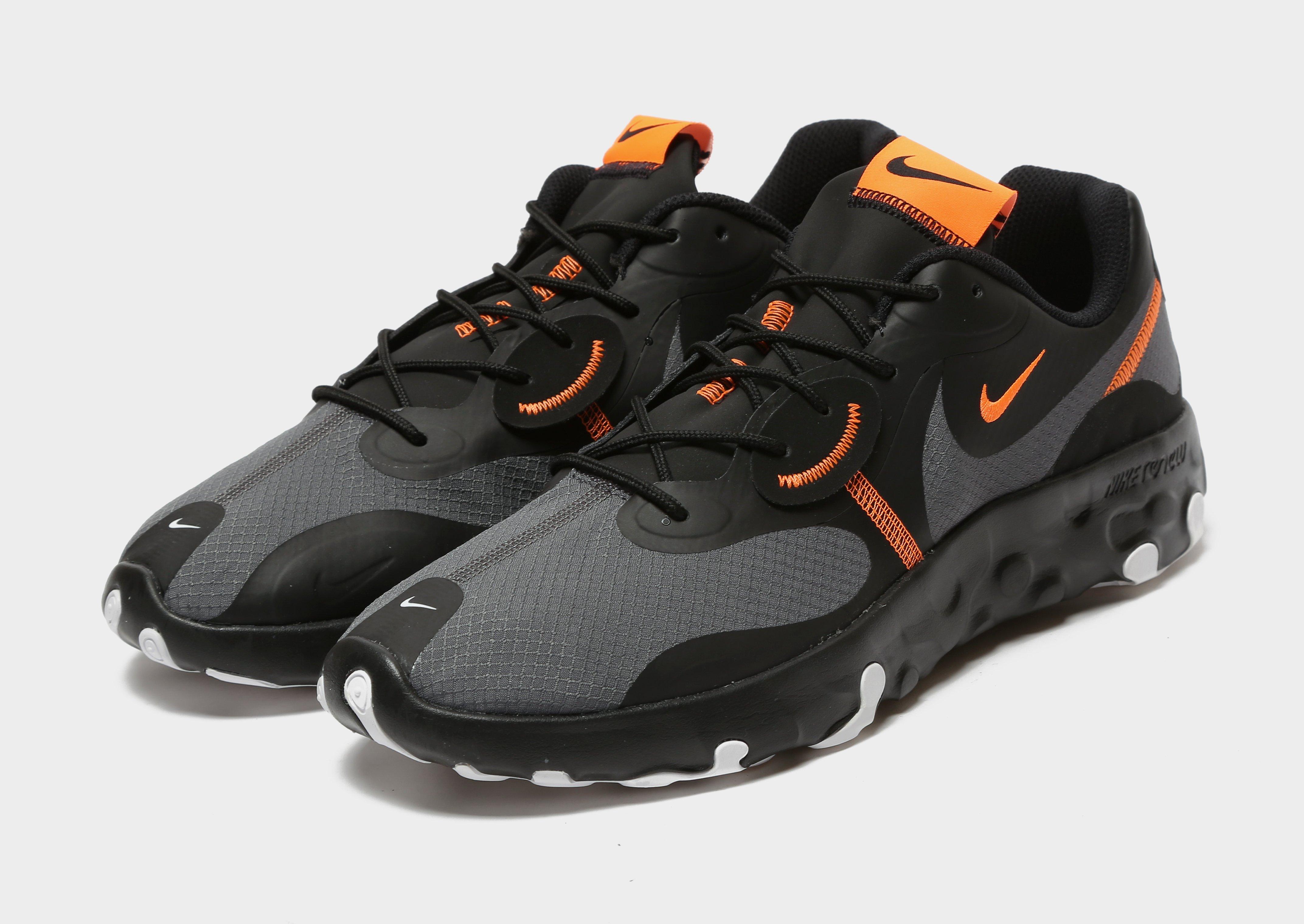 nike renew lucent black and orange