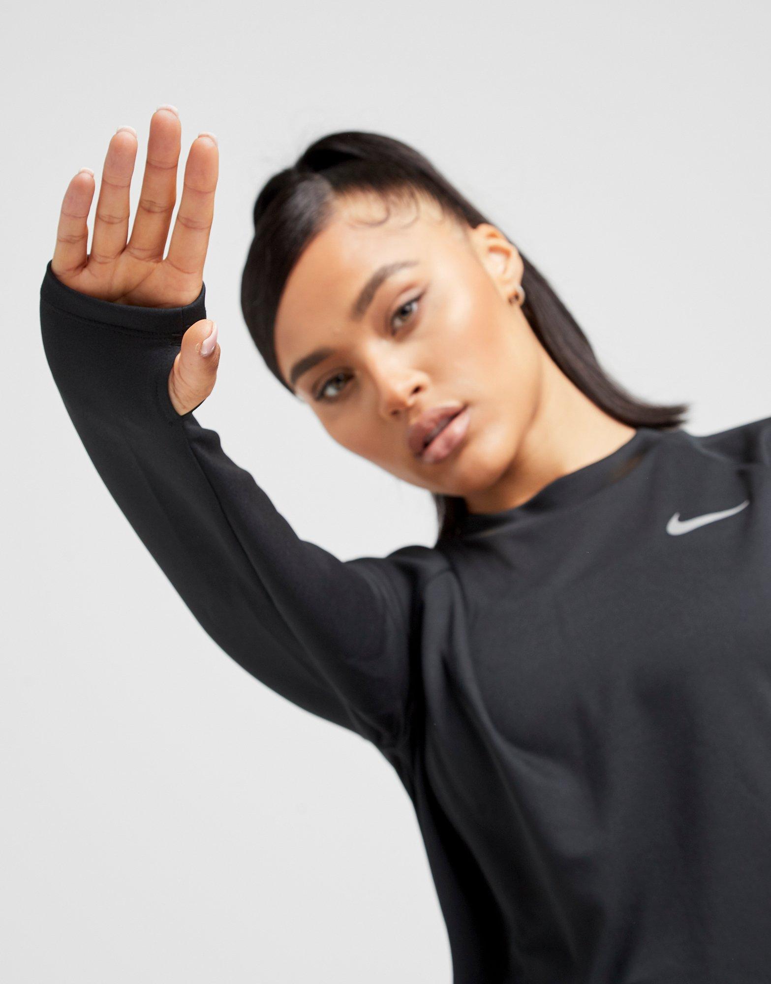 nike running pacer crew top