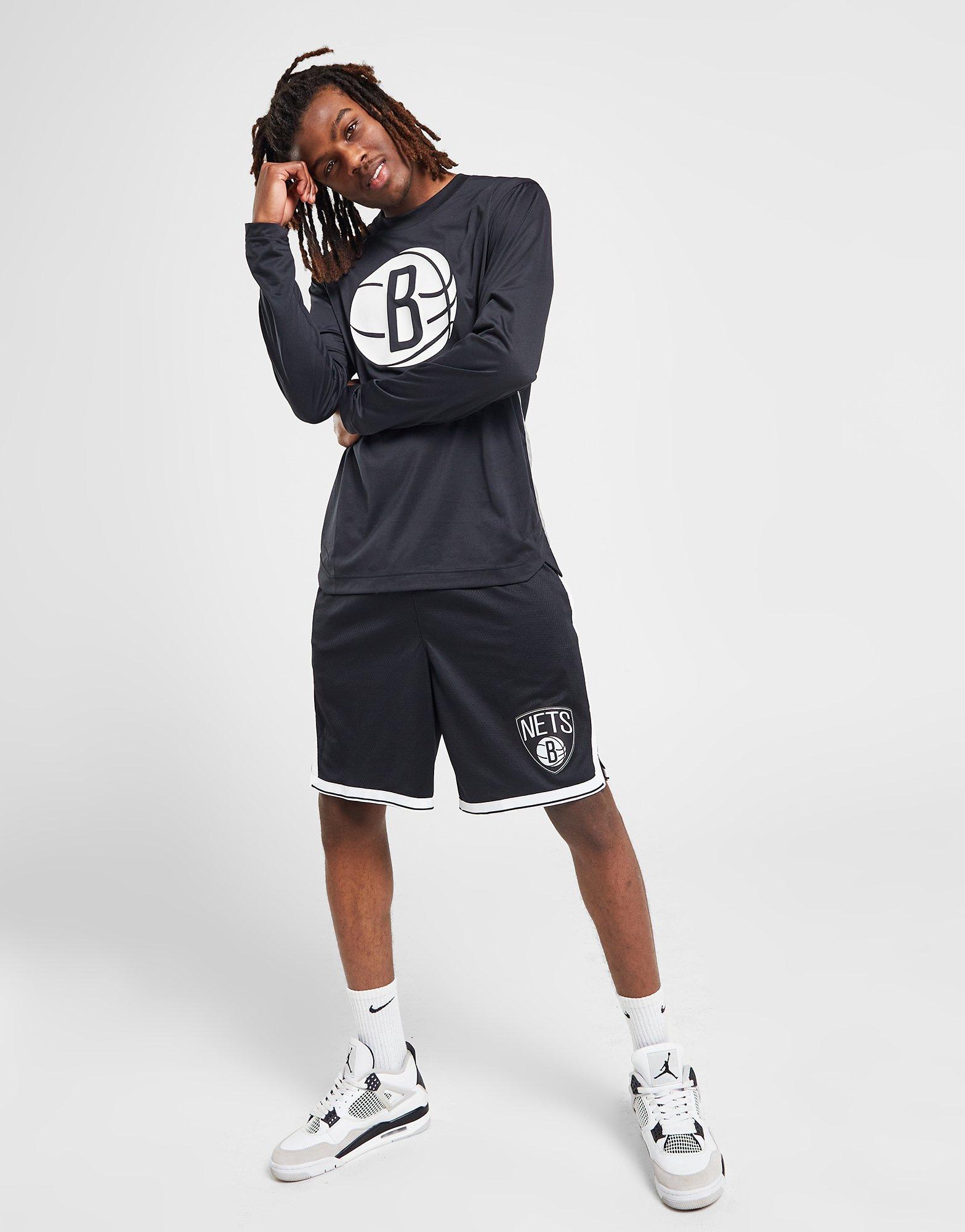 Nike Brooklyn Nets Dri-Fit NBA Basketball Black/Grey Shorts Youth XL 18/20