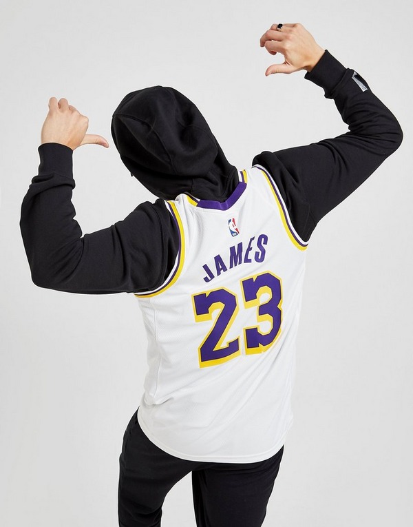 Nike Nba Los Angeles Lakers James 23 Swingman Jersey Weiss Jd Sports Osterreich