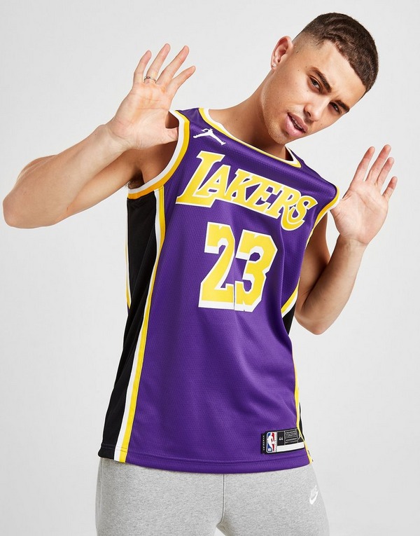 Nike NBA Los Angeles Lakers James #23 Swingman Jersey