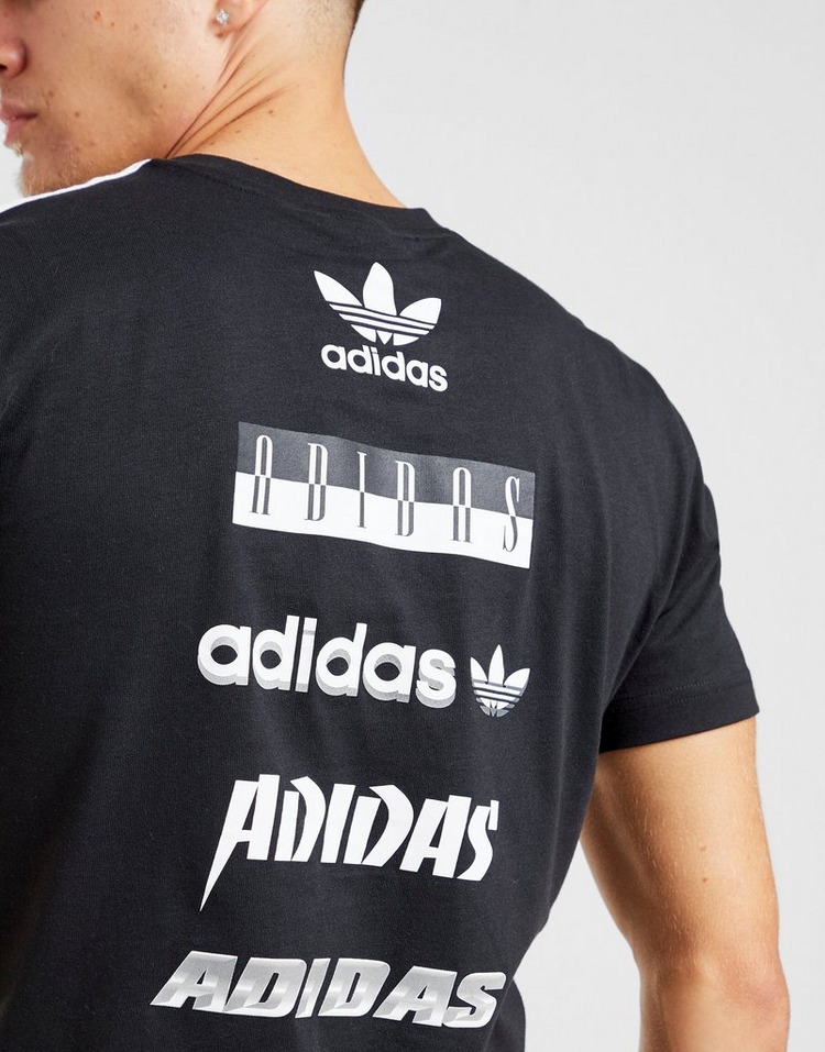 Buy Black adidas Originals Sticker TShirt JD Sports JD Sports Ireland