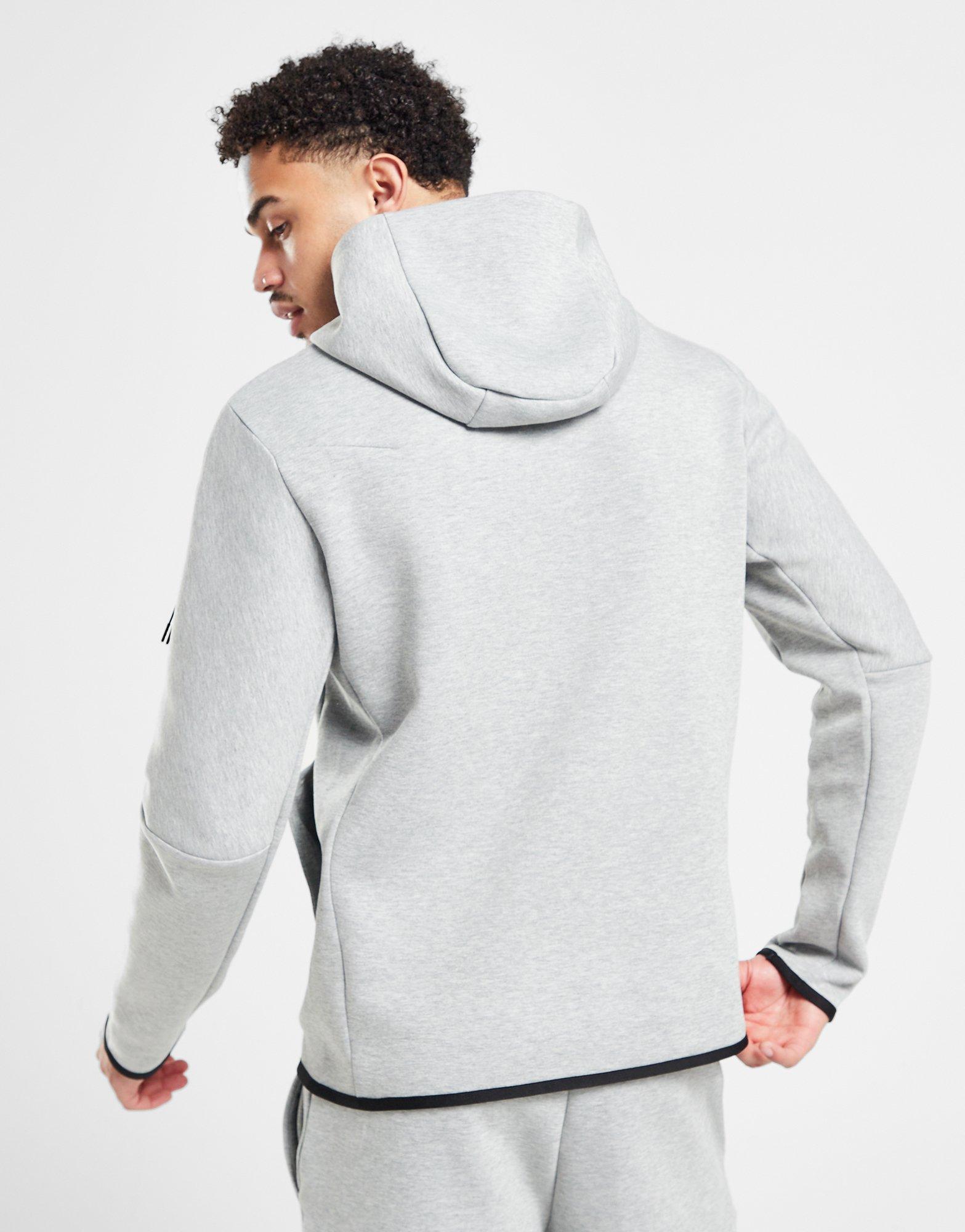 nike tech fleece hoodie grey