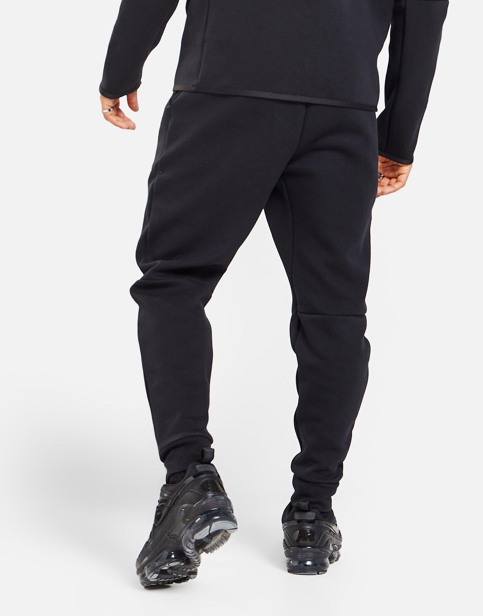 nike air fleece joggers black