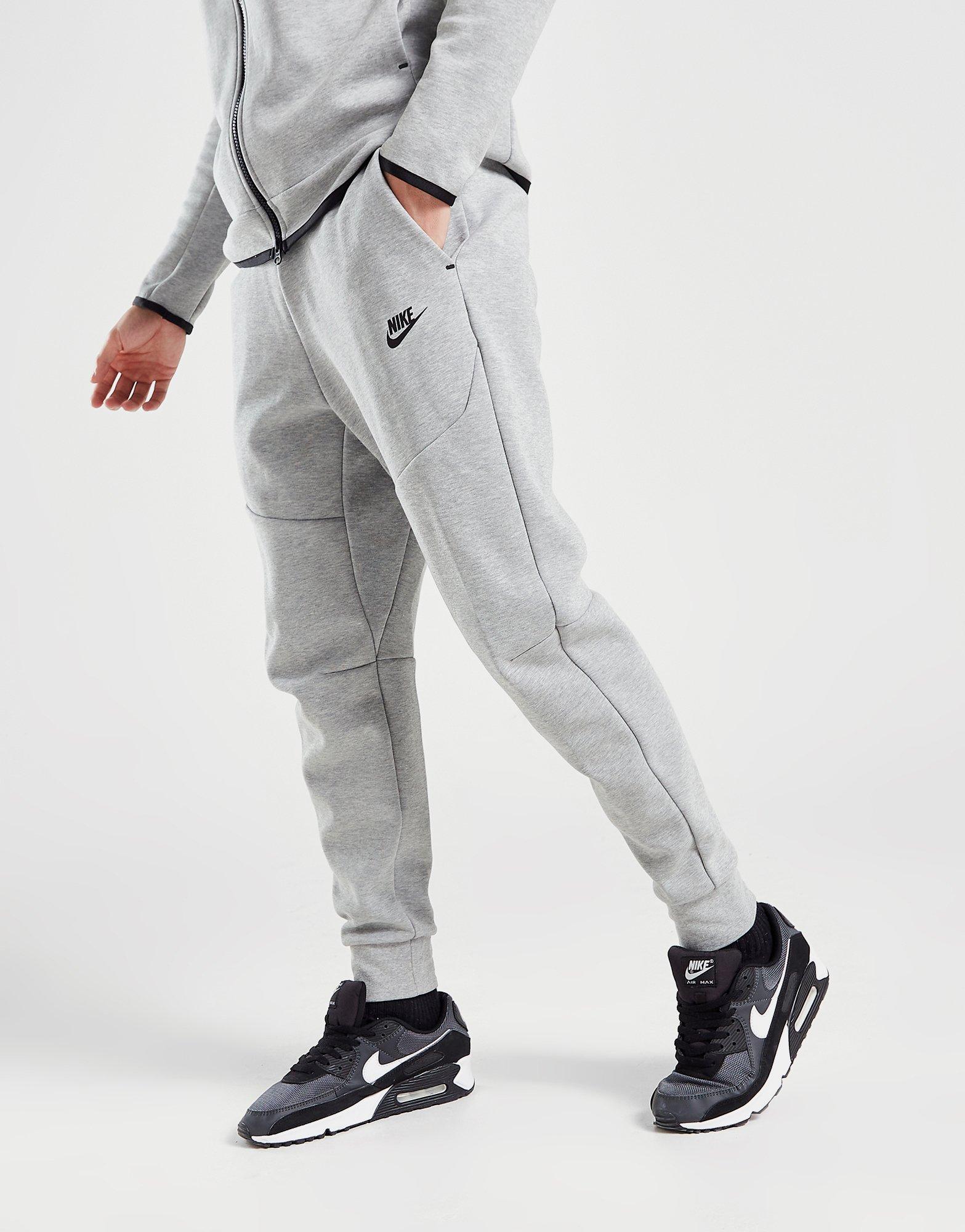 nike foundation fleece track pants grey