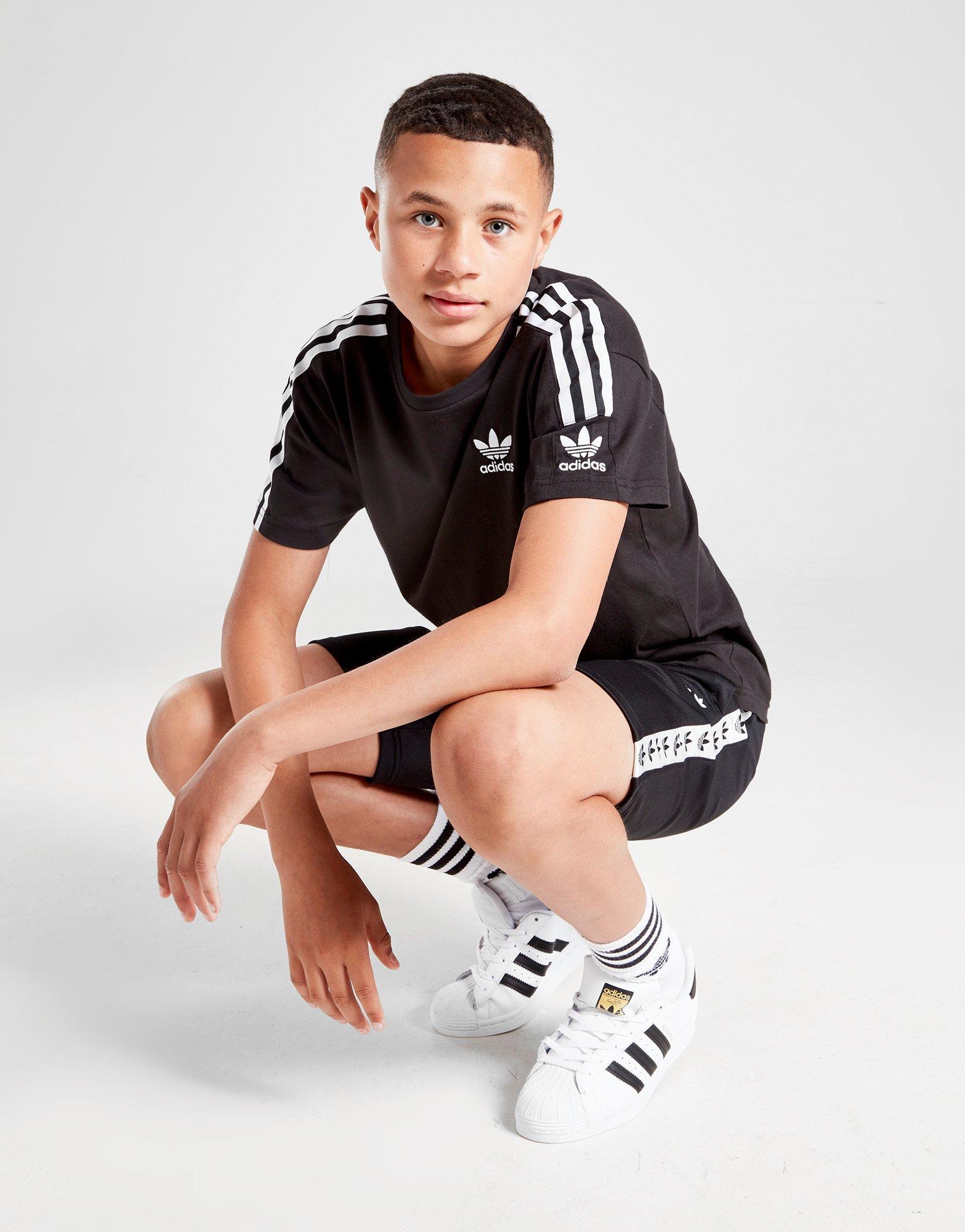 adidas originals taping shorts junior