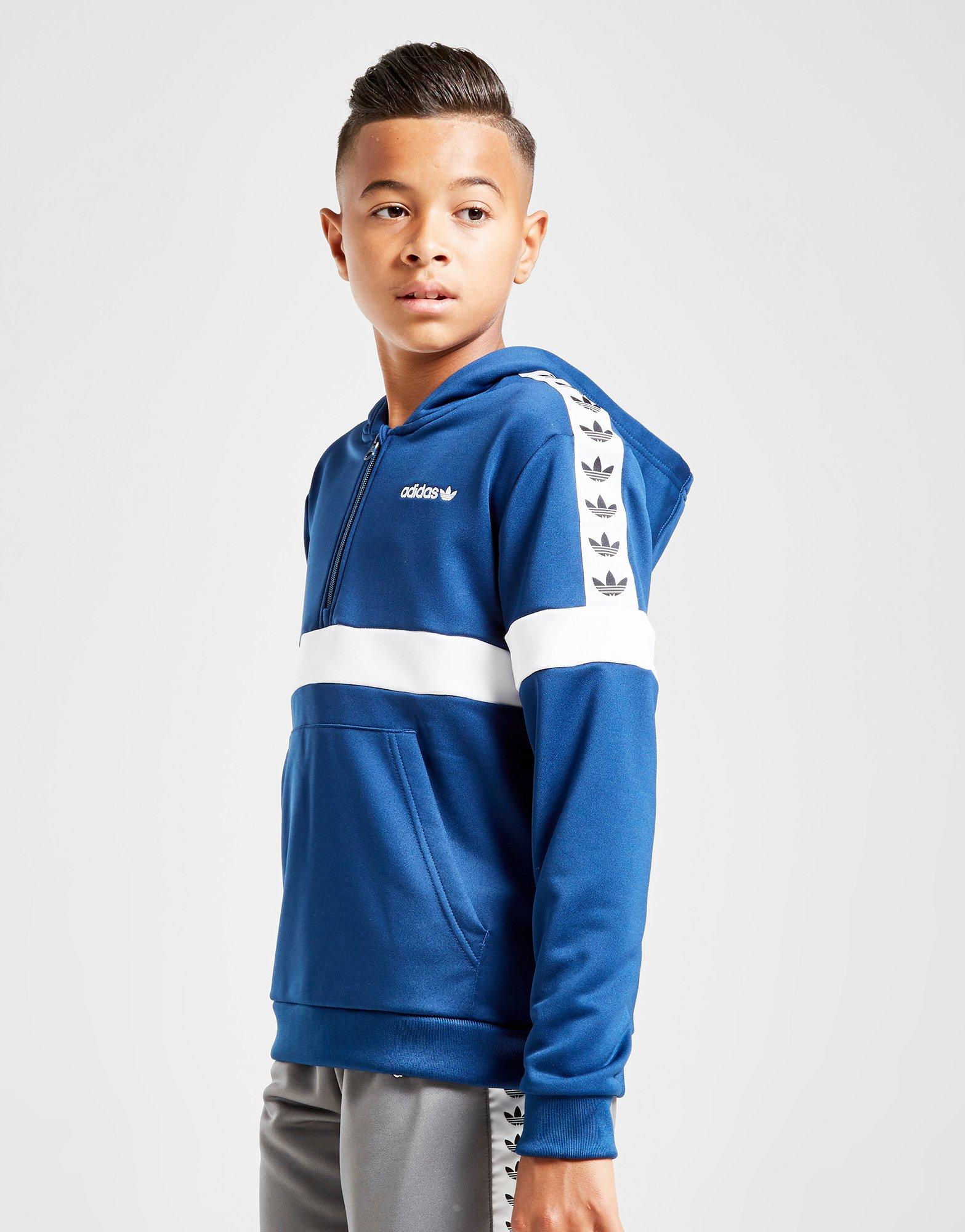 adidas originals tape poly hoodie