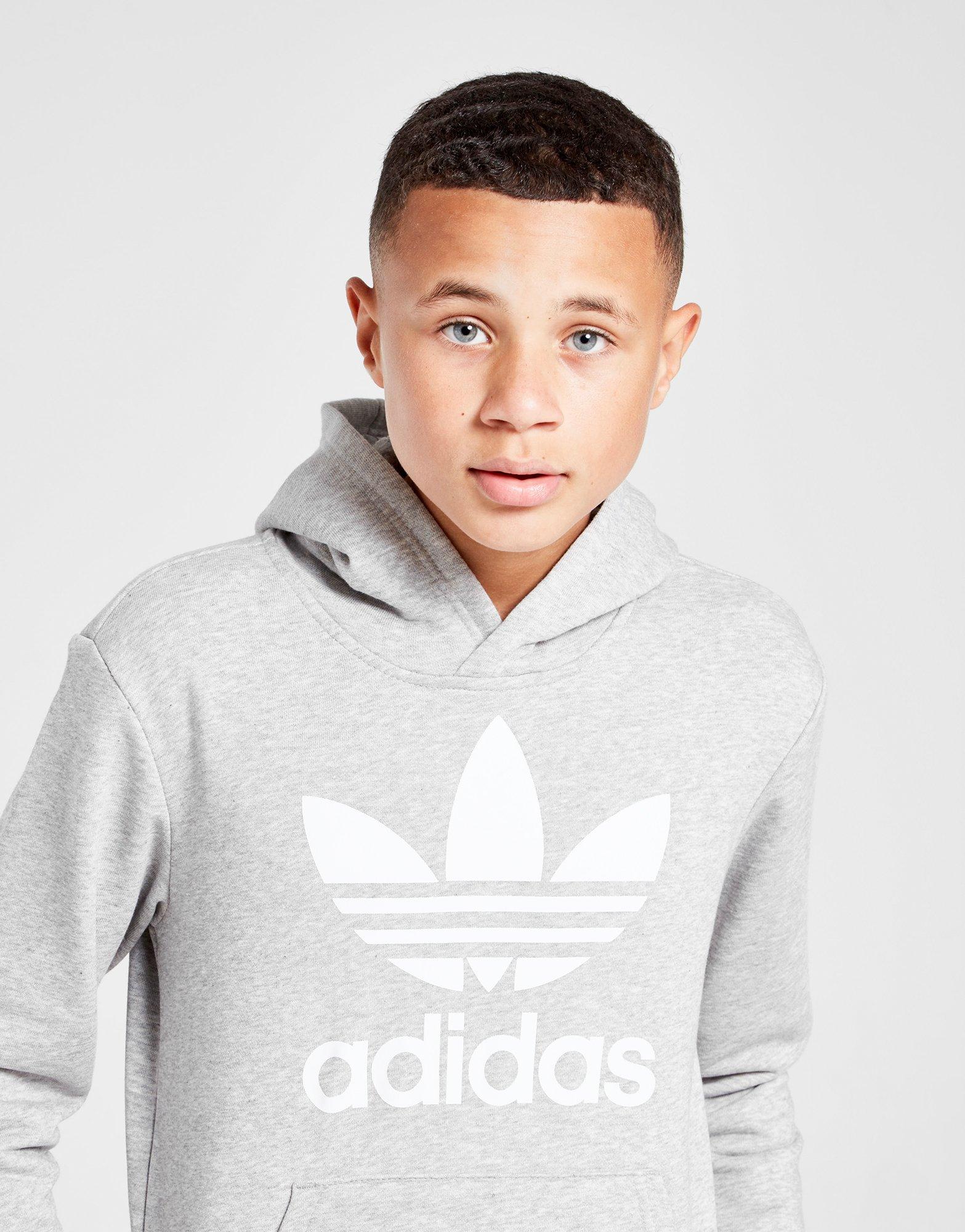 adidas originals trefoil hoodie junior