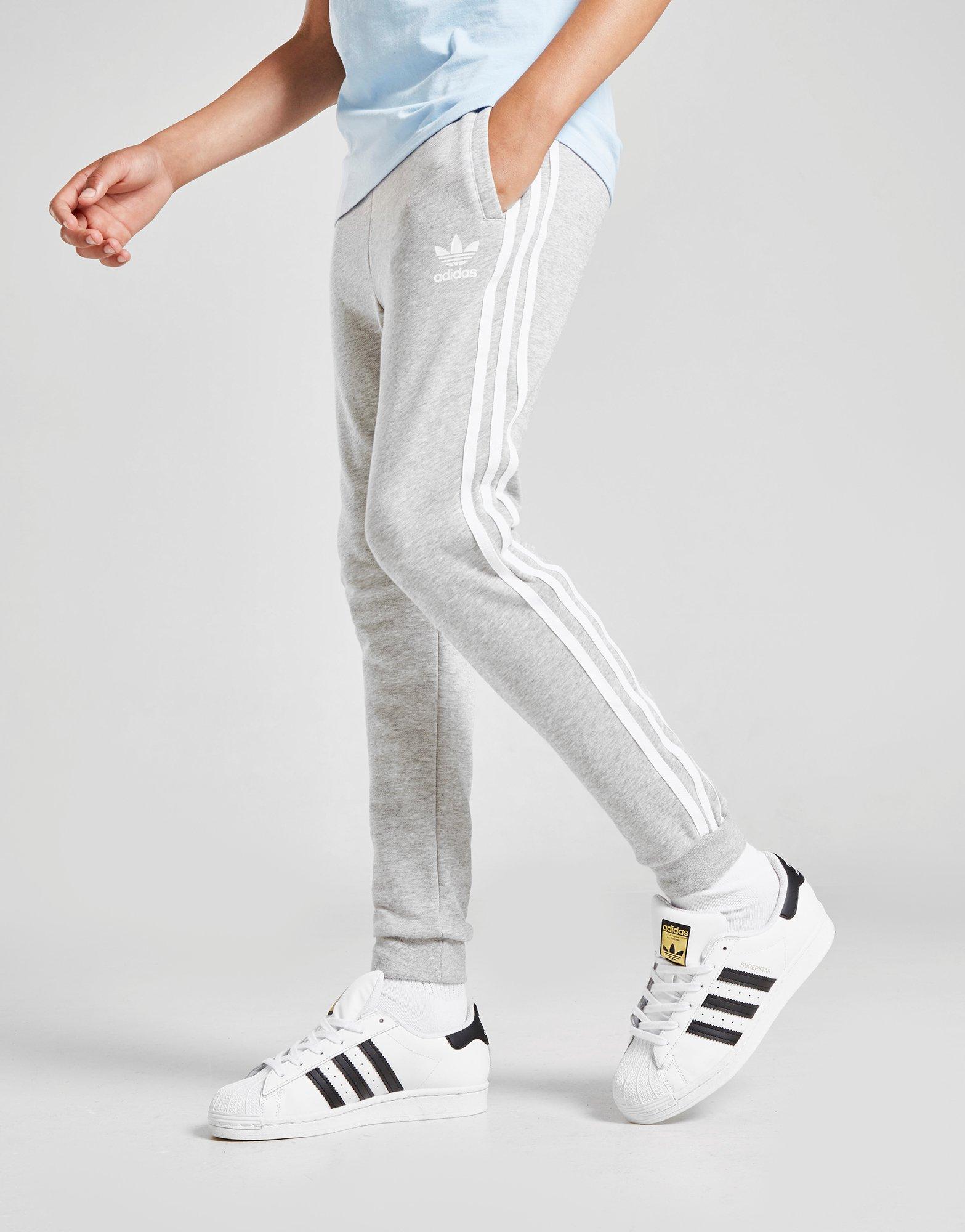 adidas originals trefoil stripe fleece track pants