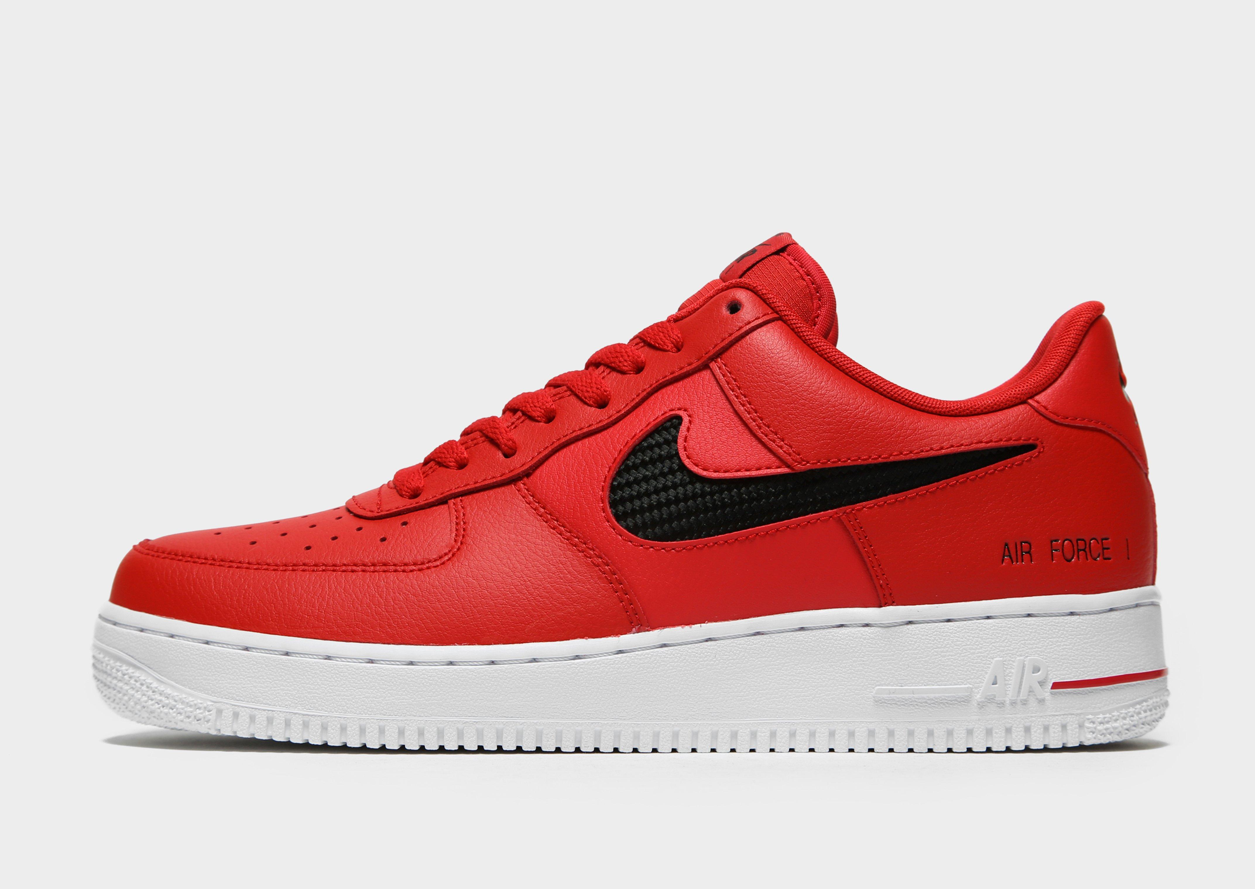 nike air force 1 with a red 