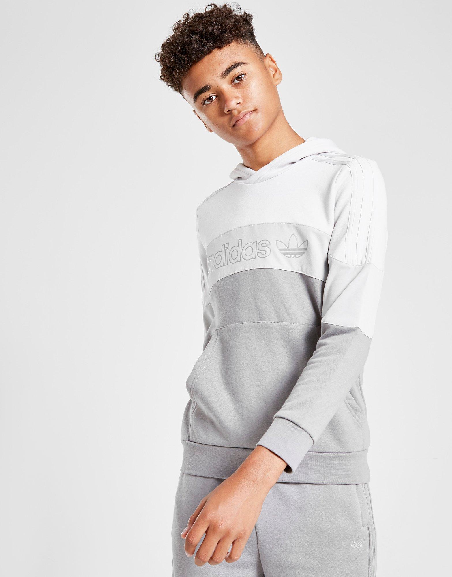 grey adidas hoodie junior