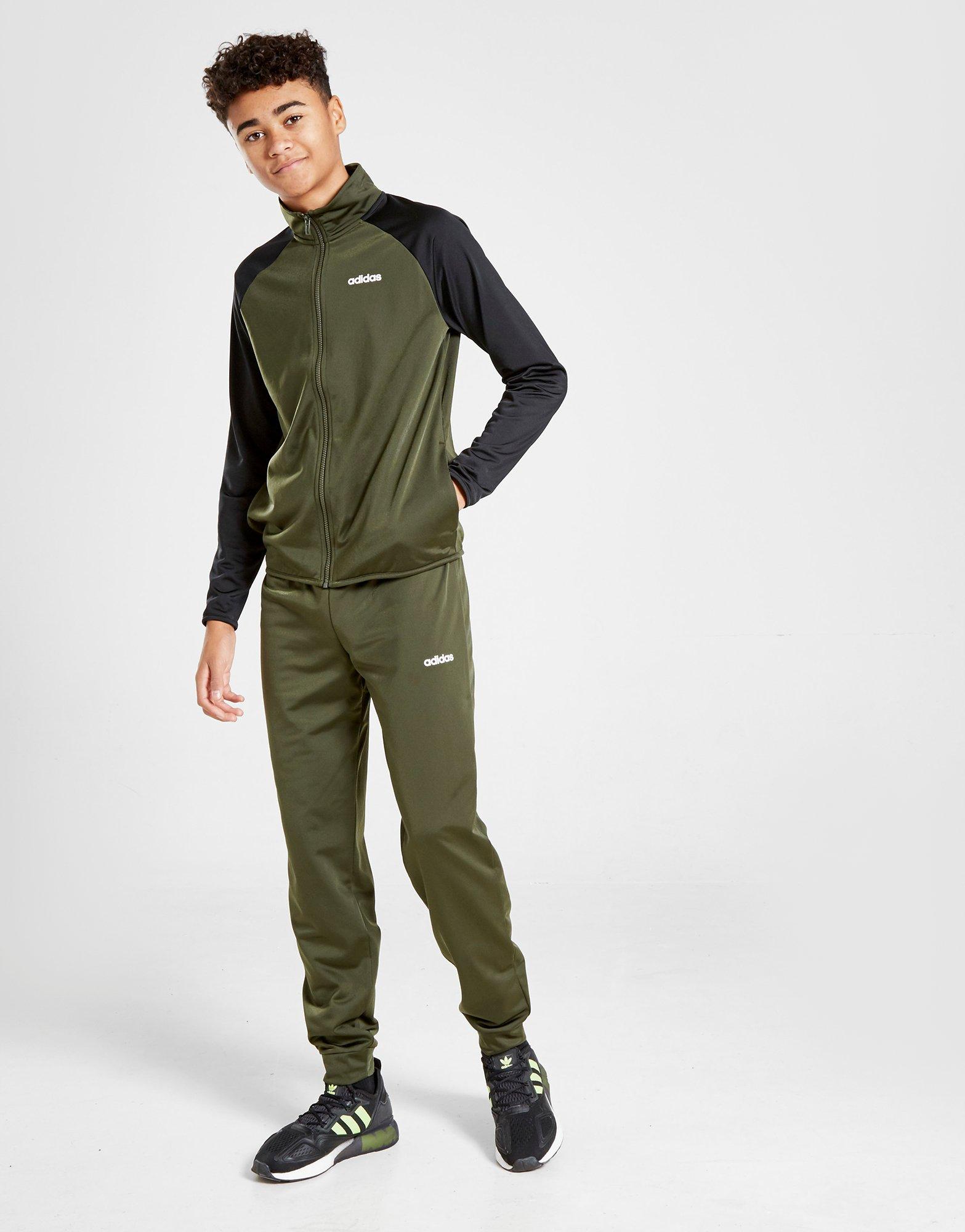 khaki adidas tracksuit junior