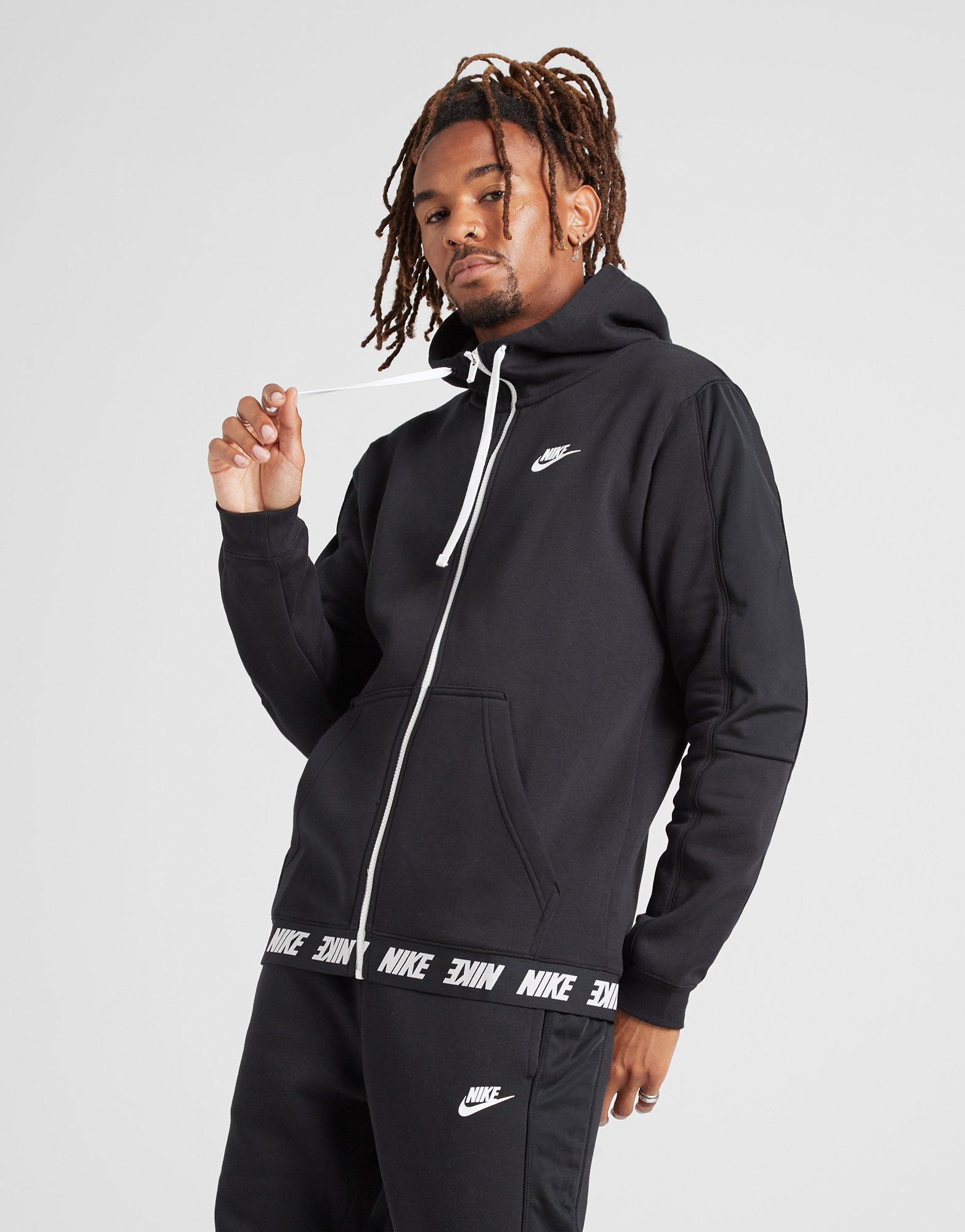 nike training hybrid full zip hoodie