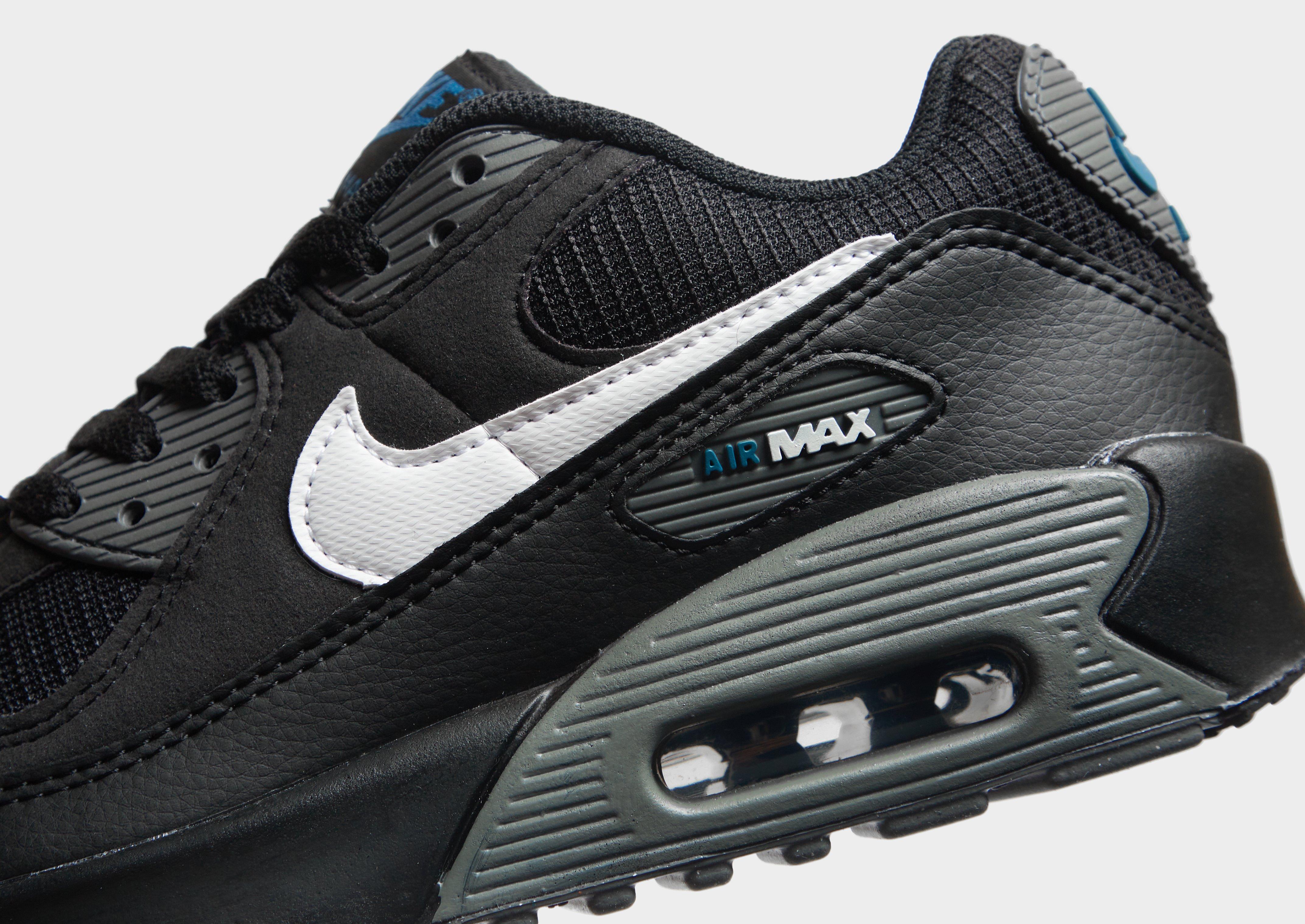 nike air max 90 junior black and blue