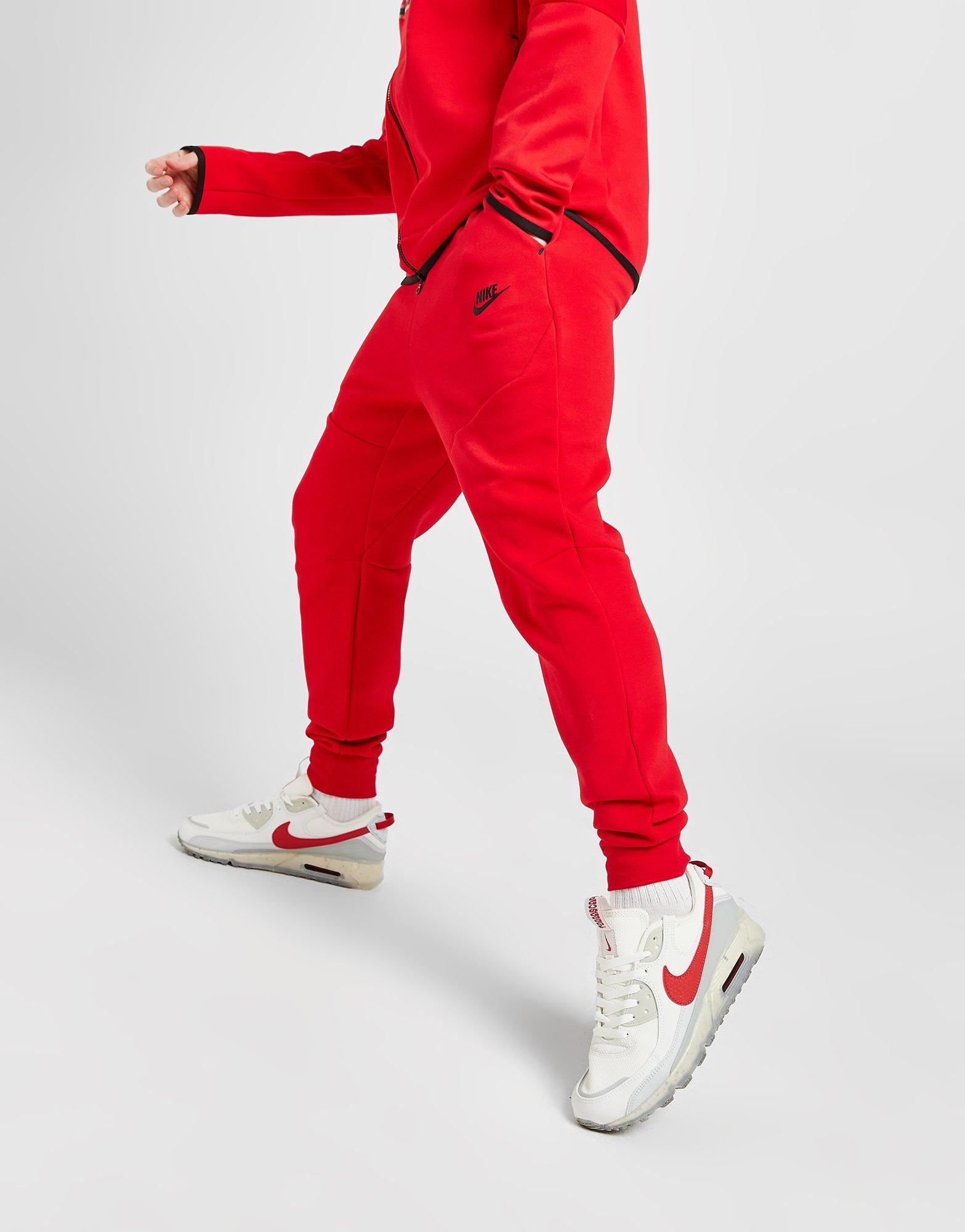 Papá Telemacos aritmética Pantalón de chándal Nike Tech Fleece rojo de hombre - JD Sports España