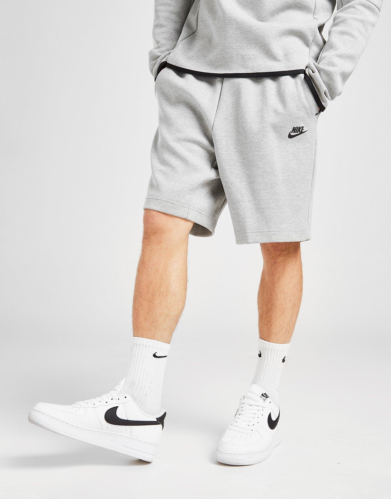 grey nike track shorts