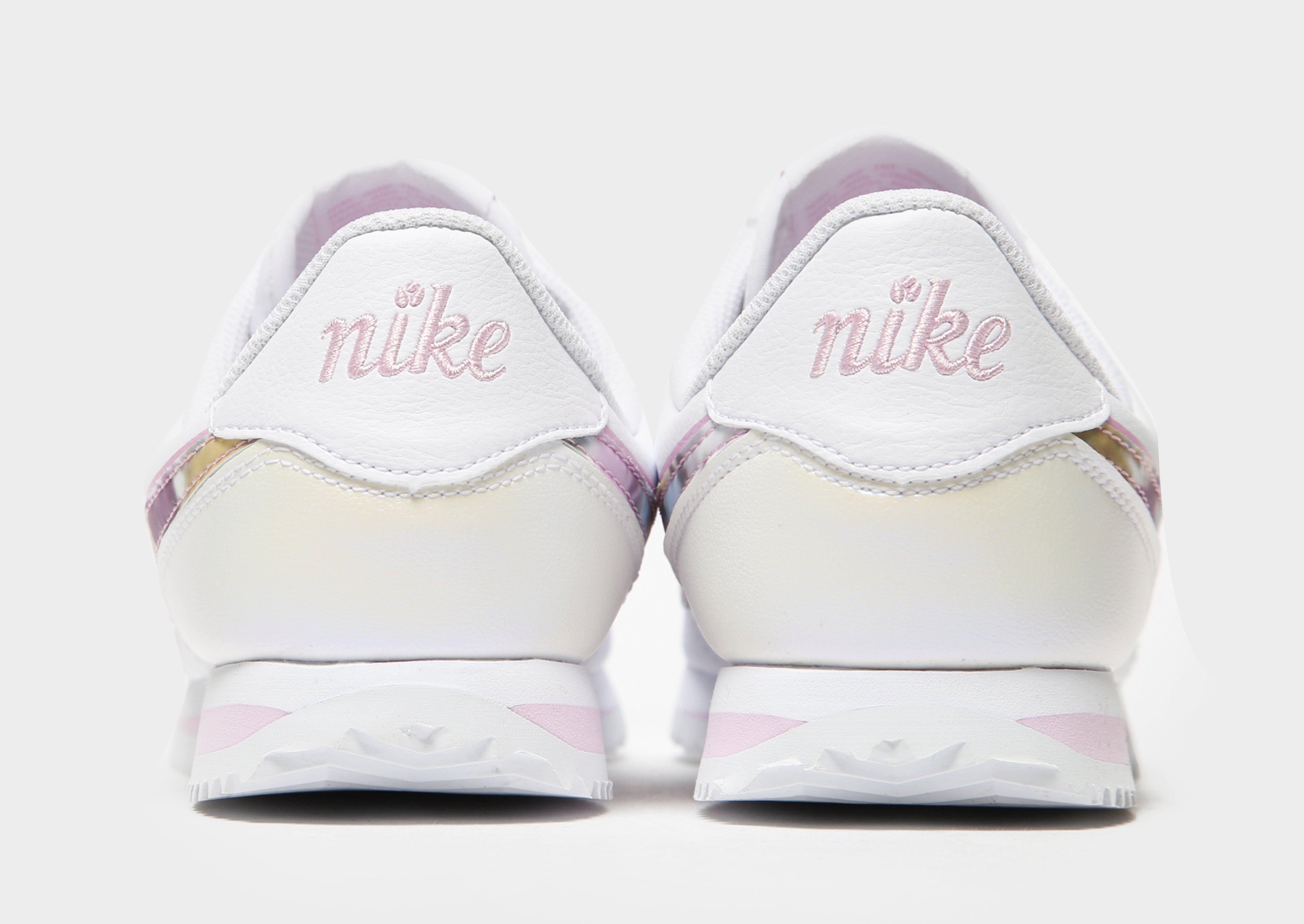 all white nike cortez junior