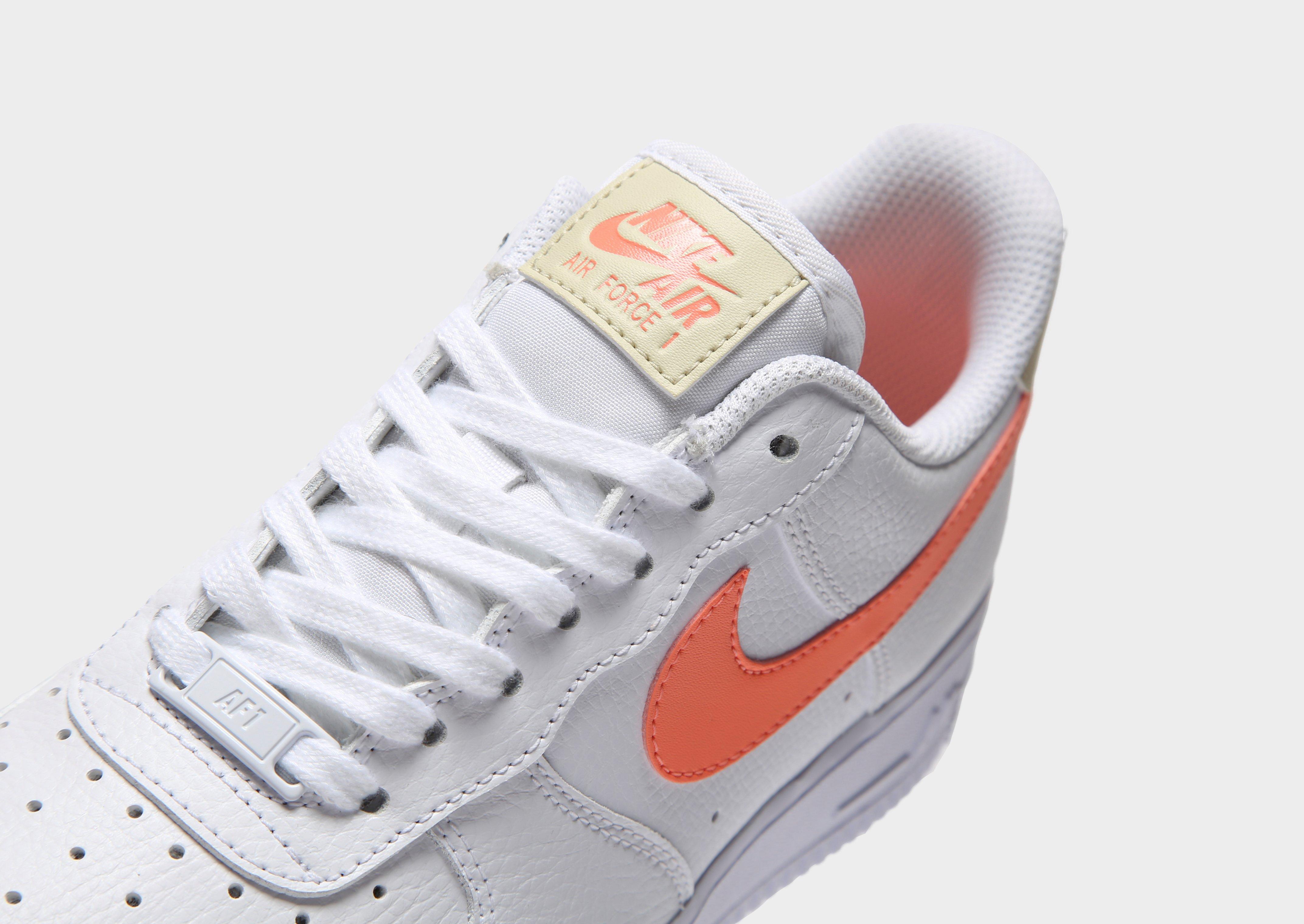 nike air force 1 womens orange swoosh