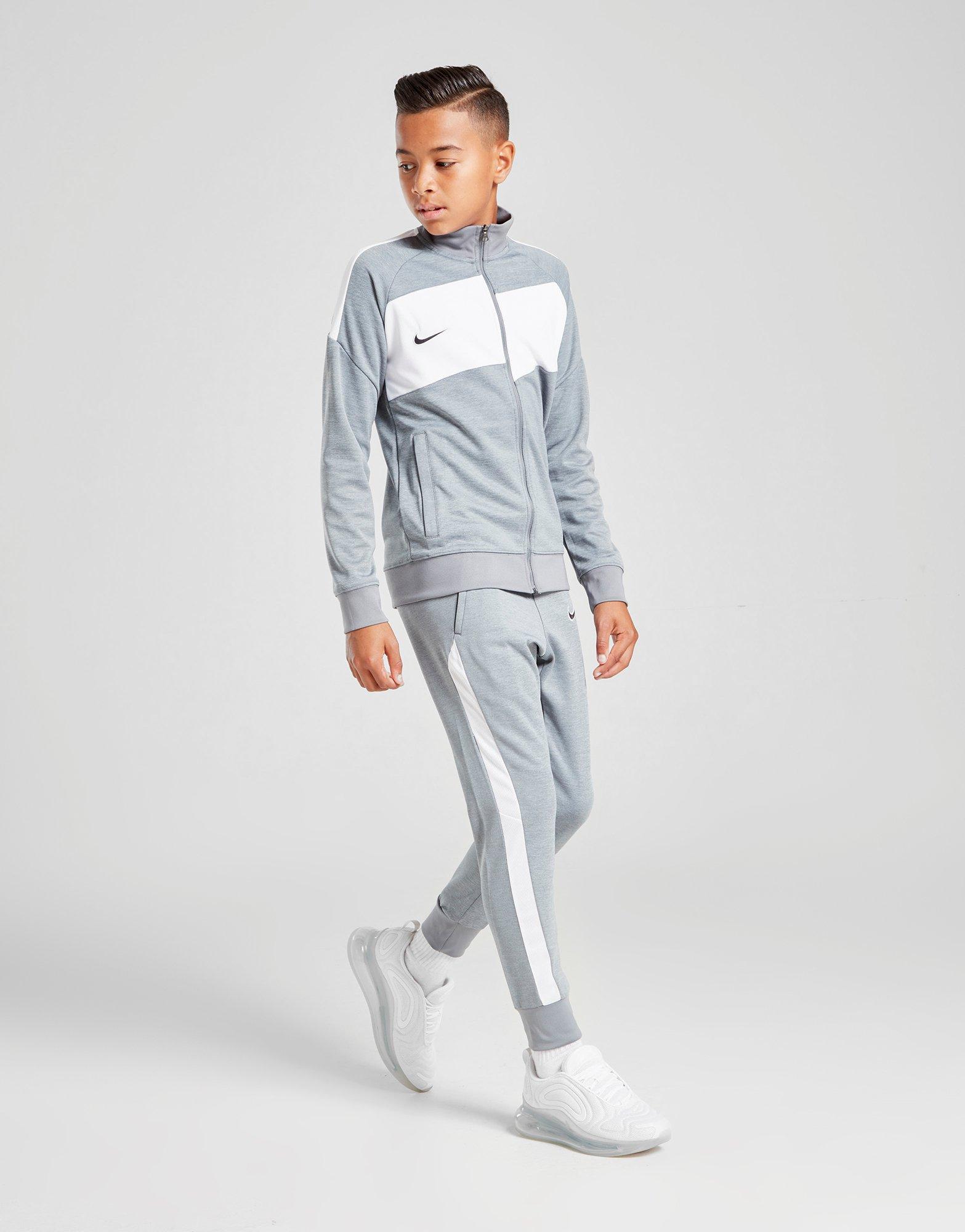 nike academy track pants grey