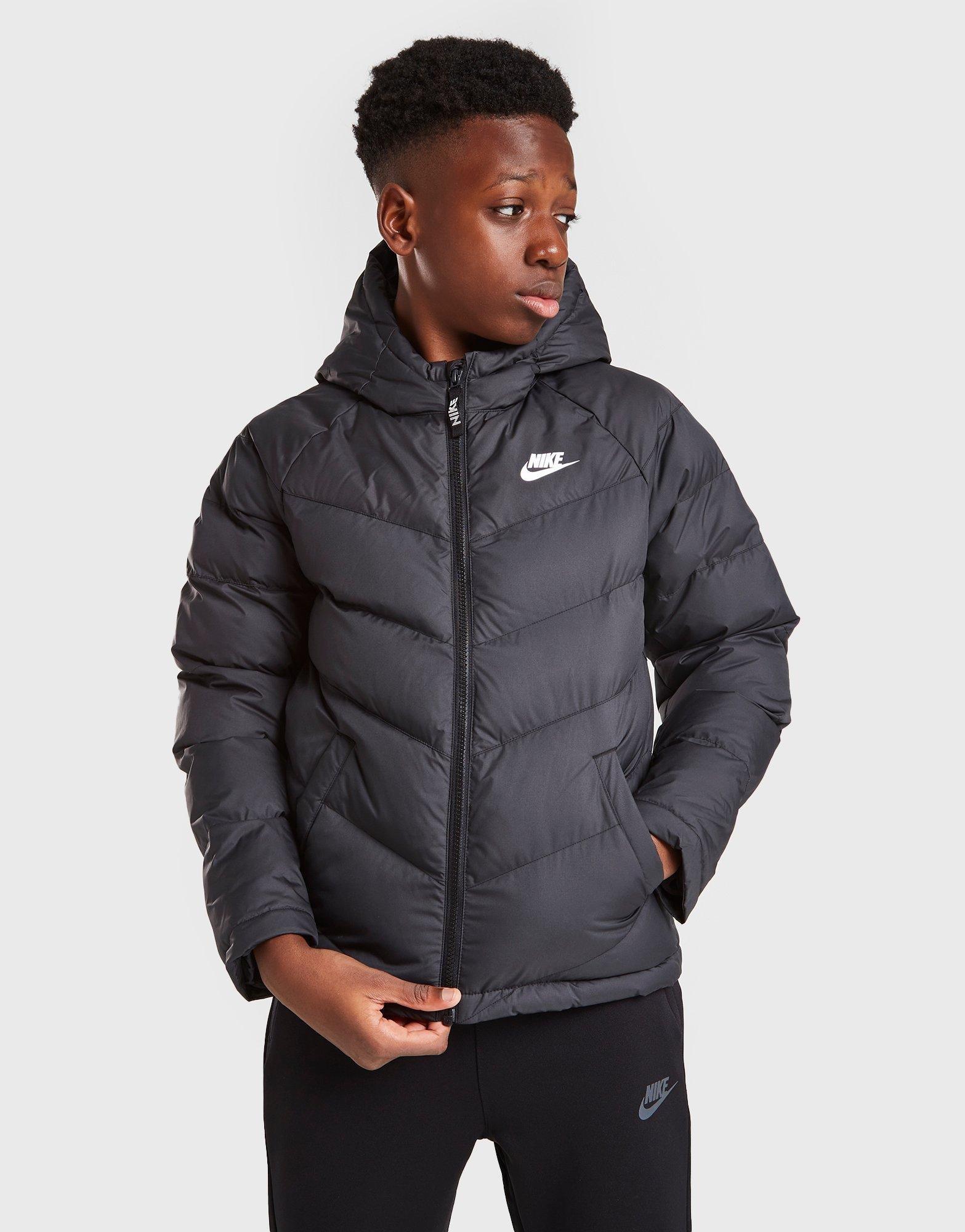 nike sportswear padded jacket junior black